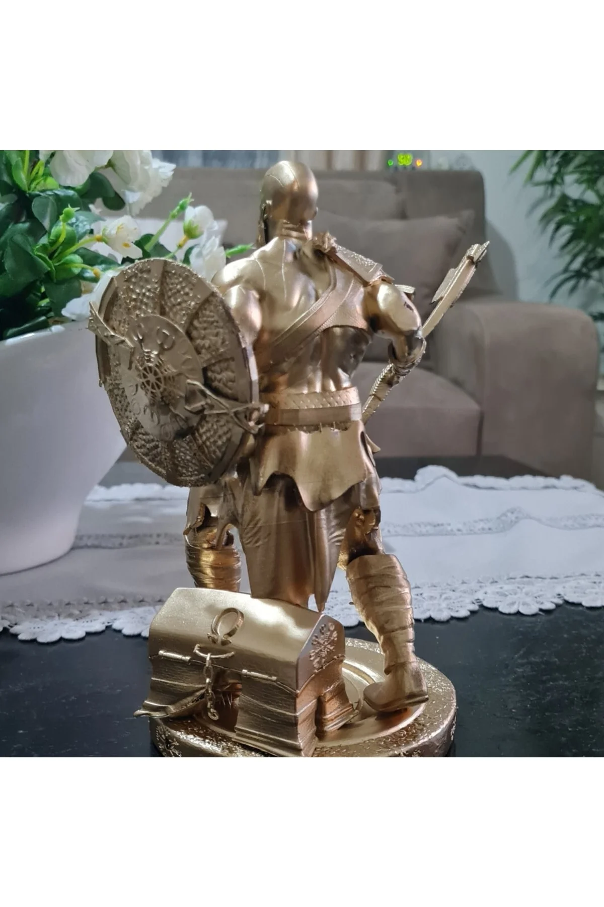 Kratos God Of War Gold Varak Figür 15 Cm