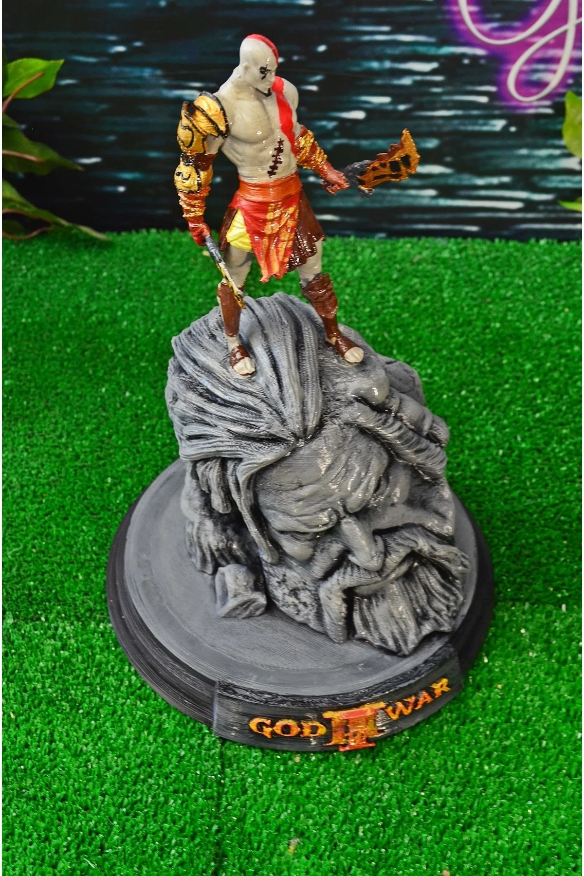 Kratos Ve Zeus God Of War Boyalı Figür 26 Cm (DEV BOY)