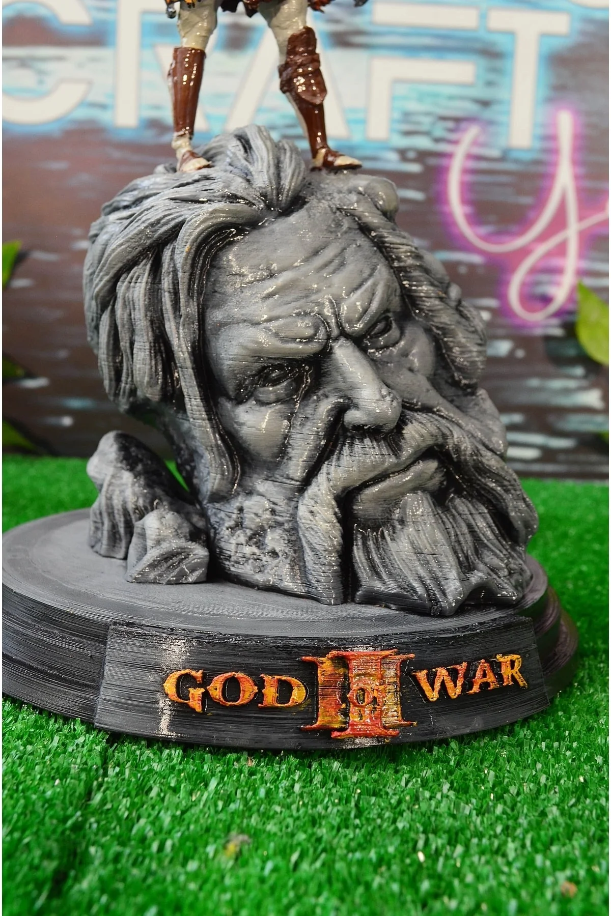 Kratos Ve Zeus God Of War Boyalı Figür 26 Cm (DEV BOY)