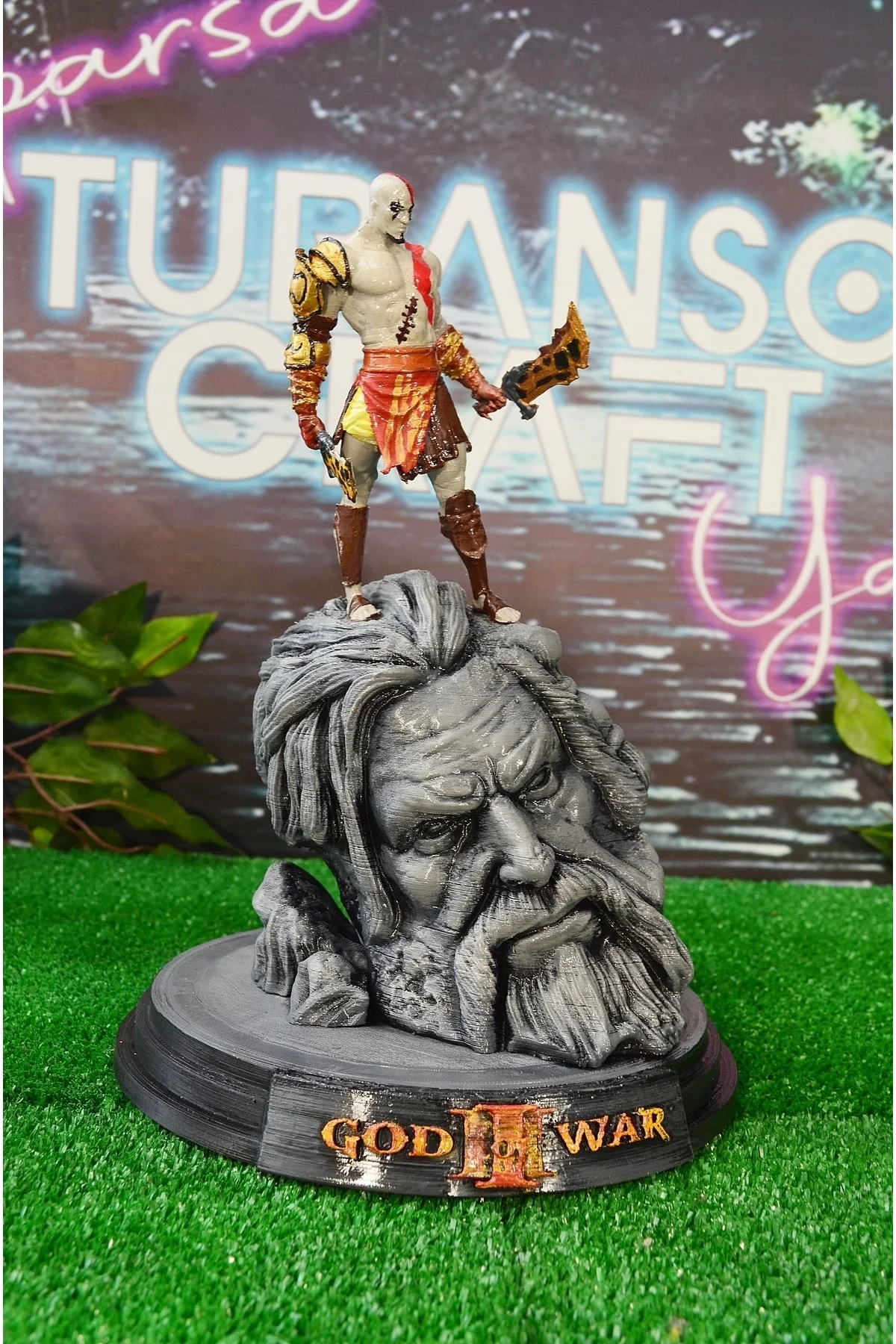 Kratos Ve Zeus God Of War Boyalı Figür 26 Cm (DEV BOY)