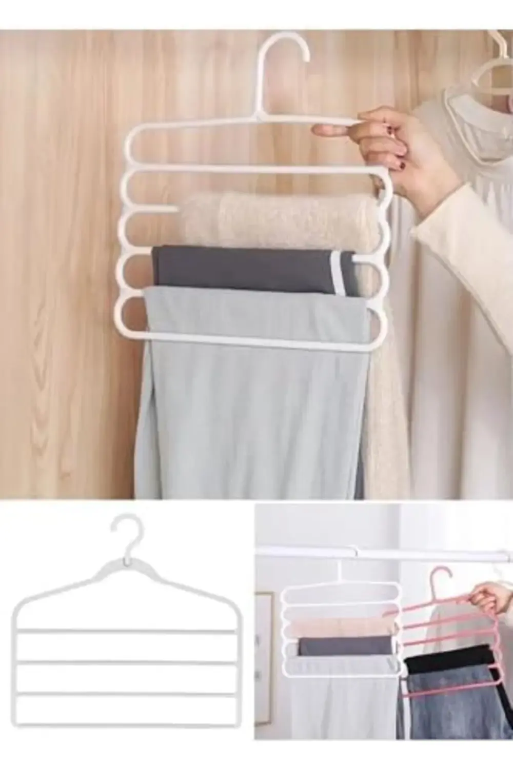 Kravat, Kemer Ve Eşarp Askısı Organzier 5 Katlı Askılık Organizer