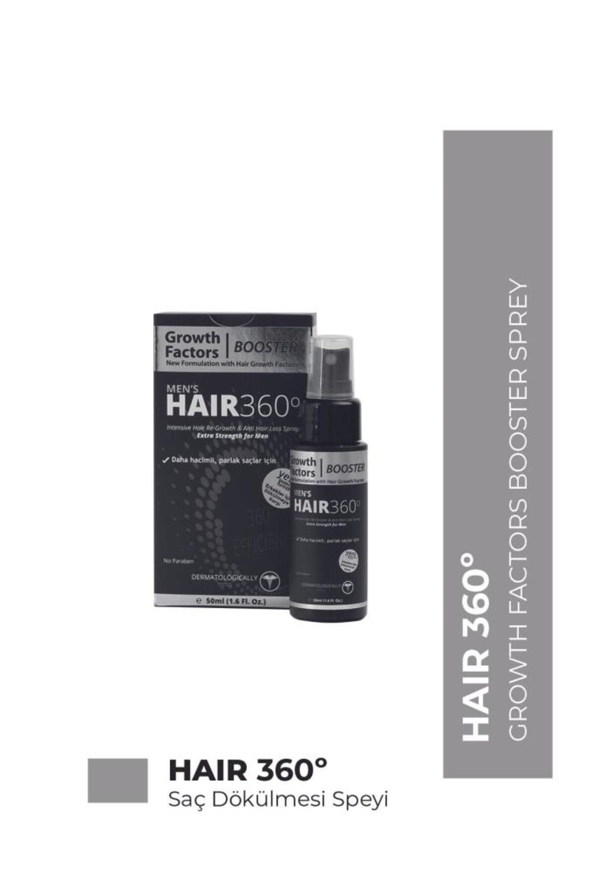 Krcderma Krc Derma Hair 360 Growth Factors Booster Men Sprey 50 Ml