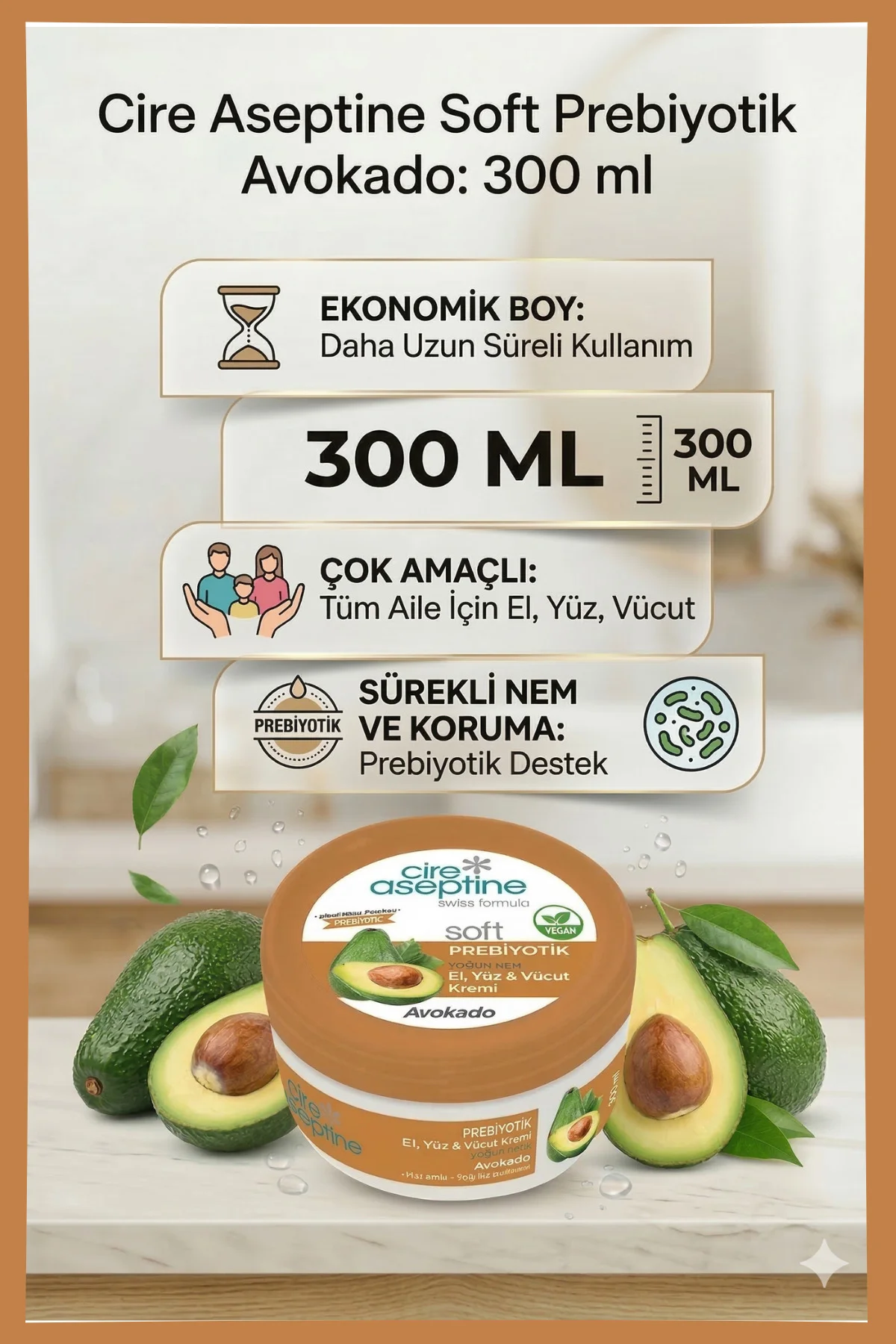 Krem 300ml Prebiyotik Avokado