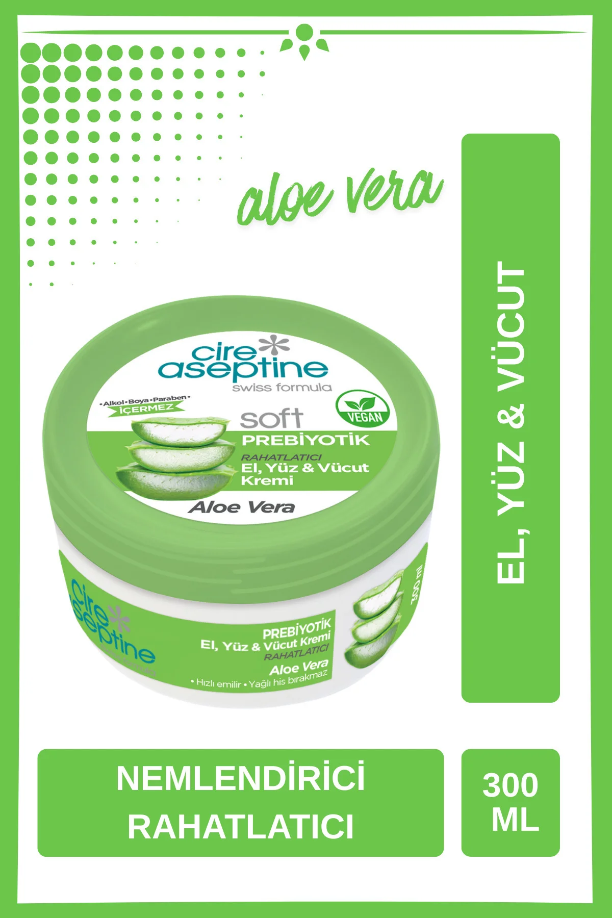Krem 300ml Prebiyotik Aloe Vera