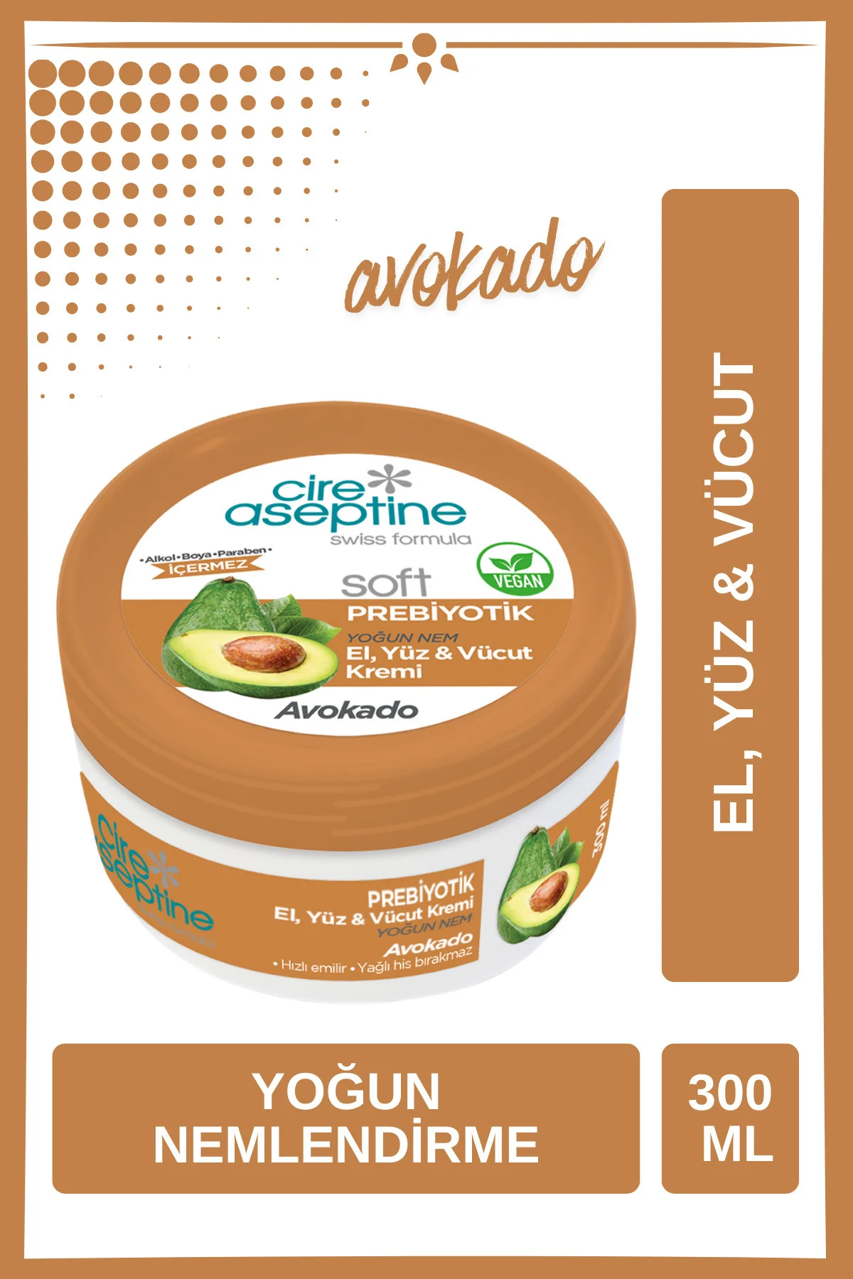 Krem 300ml Prebiyotik Avokado