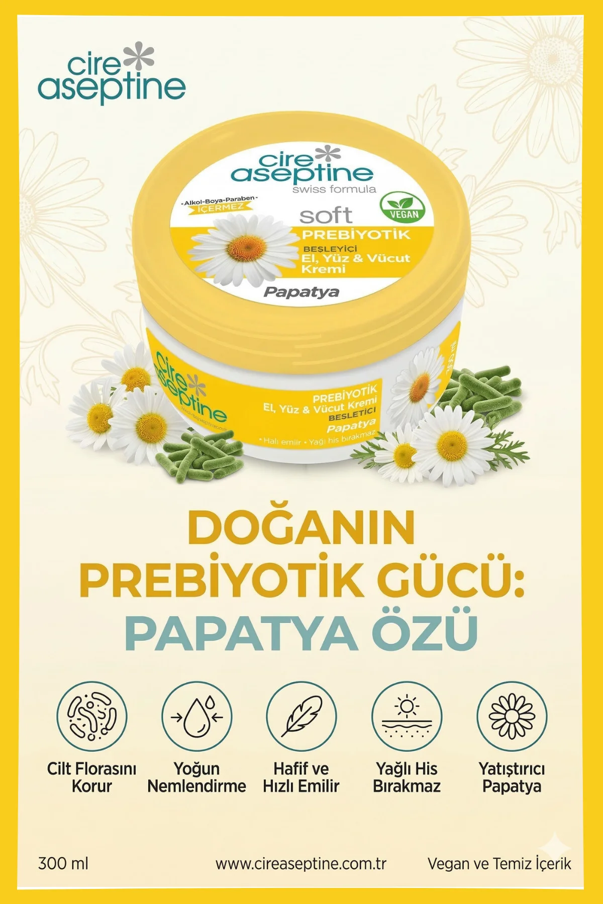 Krem 300ml Prebiyotik Papatya