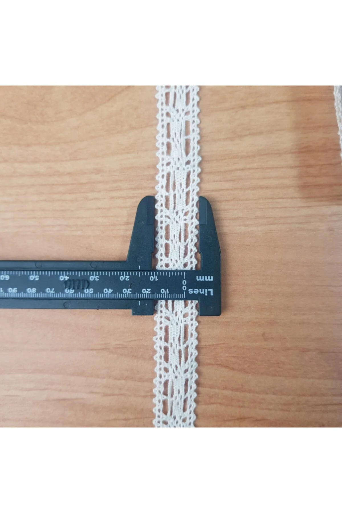 Krem Ara Pamuk 10 Metre Dantel 15 mm 8493