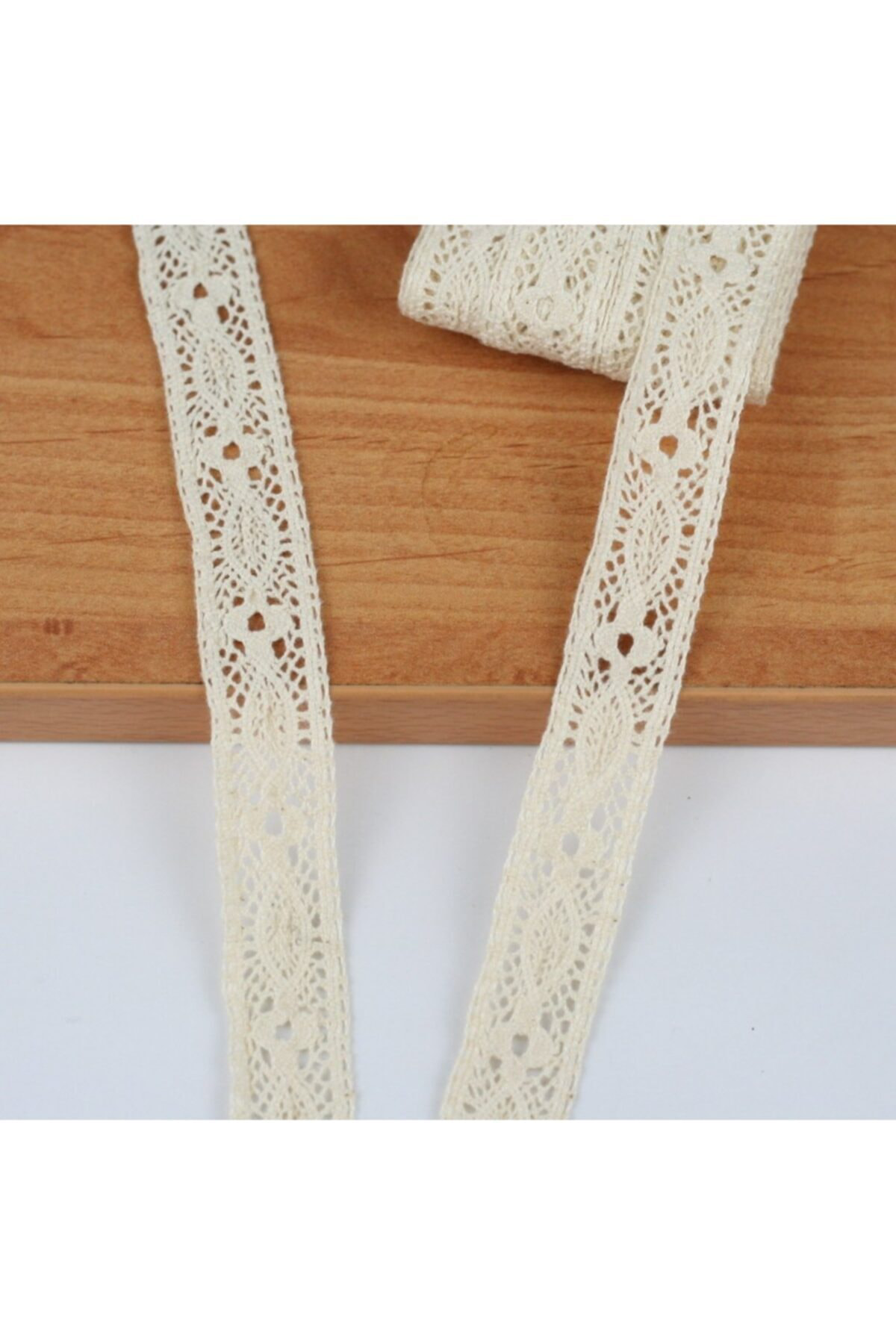Tuhafiyecimiz Krem Ara Pamuk Dantel 20Mm (1037) 10 Metre
