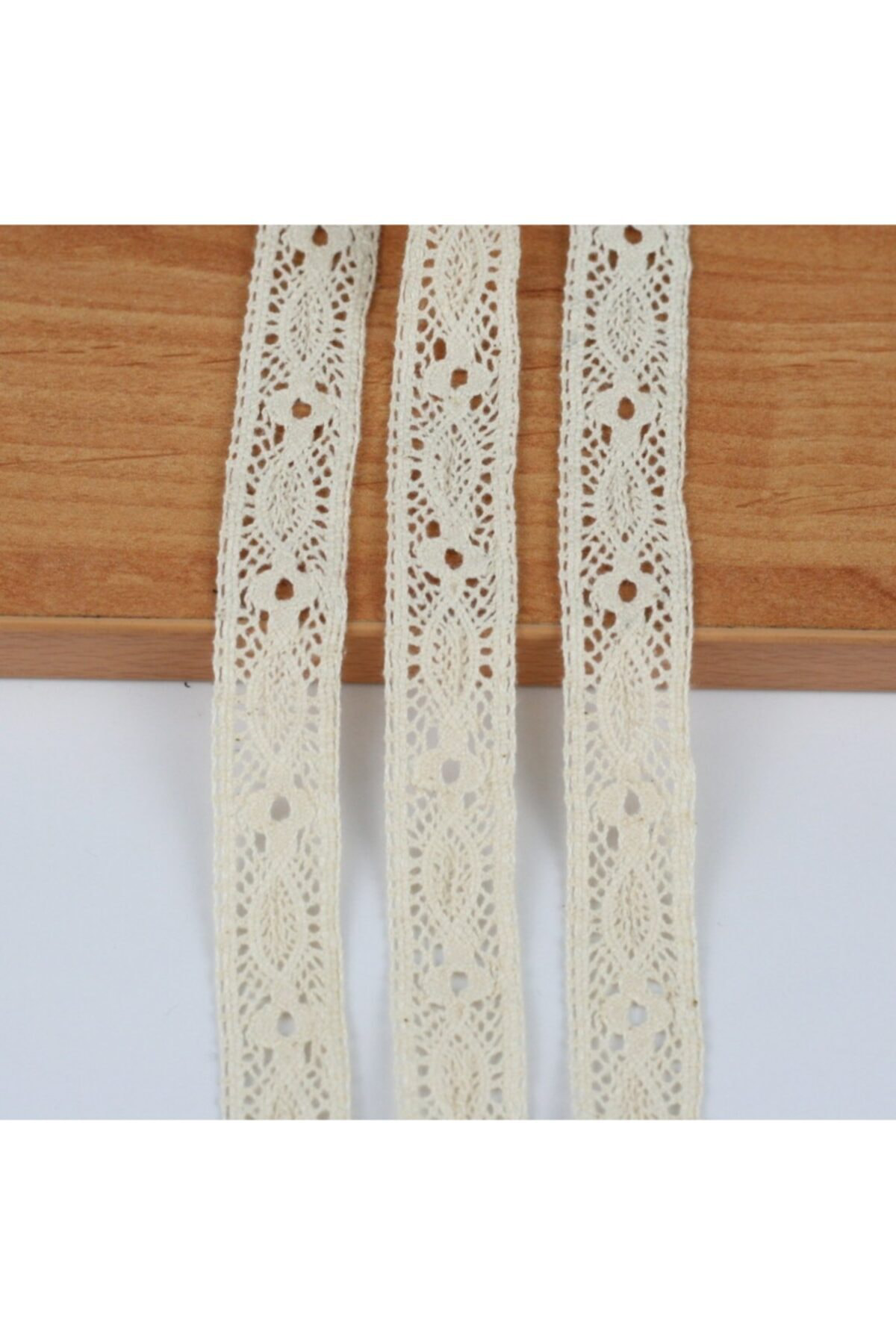 Tuhafiyecimiz Krem Ara Pamuk Dantel 20Mm (1037) 10 Metre