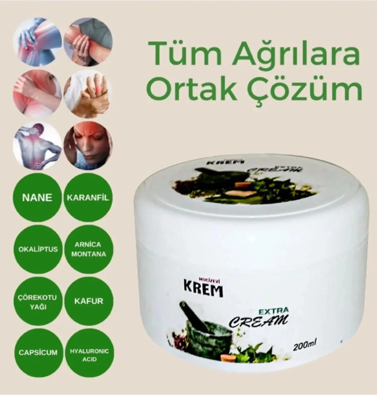 Krem Bakım Kremi 200 ml – Besleyici Nemlendirici Cilt ve Saç Bakım Kremi