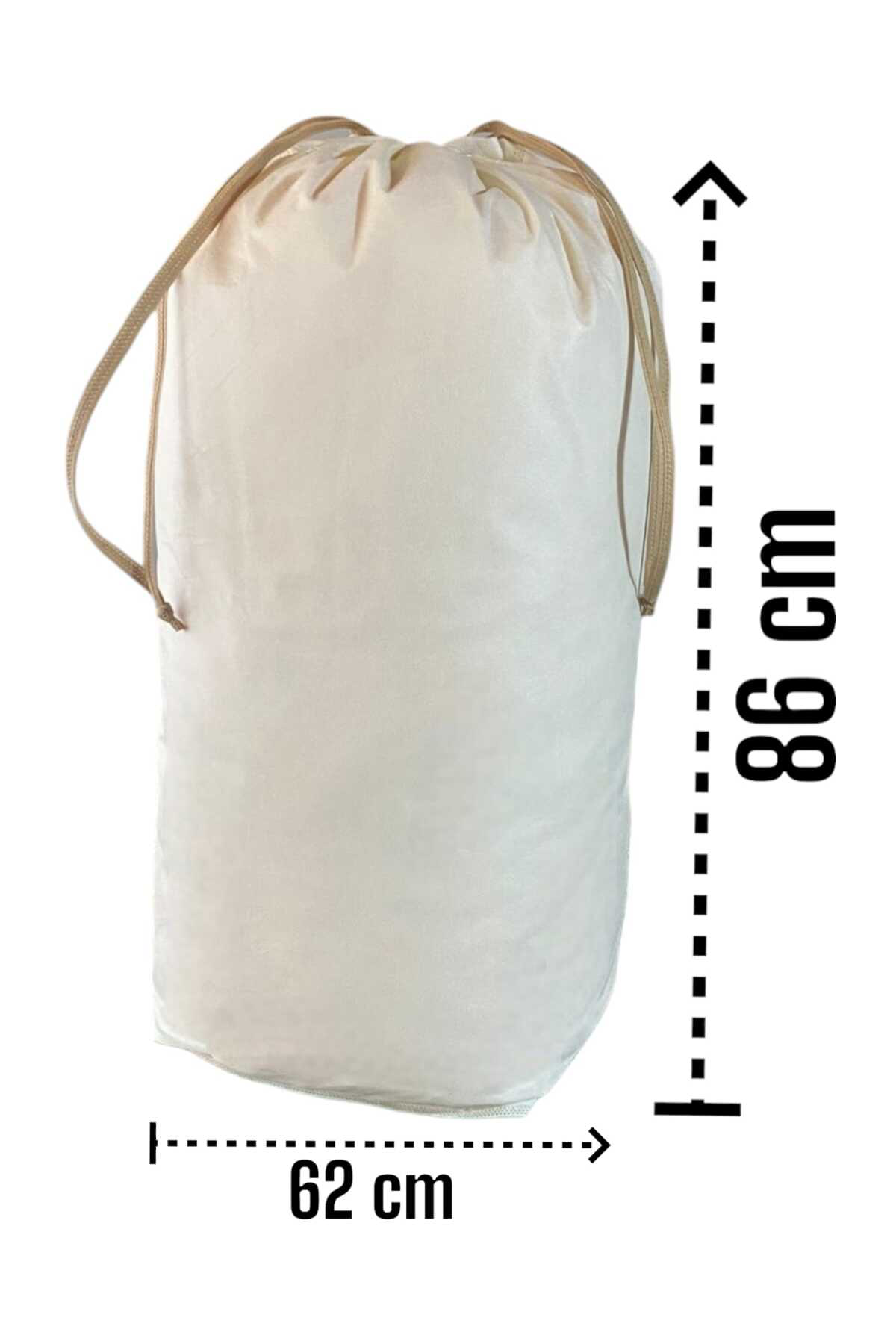 Balkan Room Krem Büzgülü Hurç 2'Li Set Xlarge 86X62 Cm - Taşınma Çantası - Yo