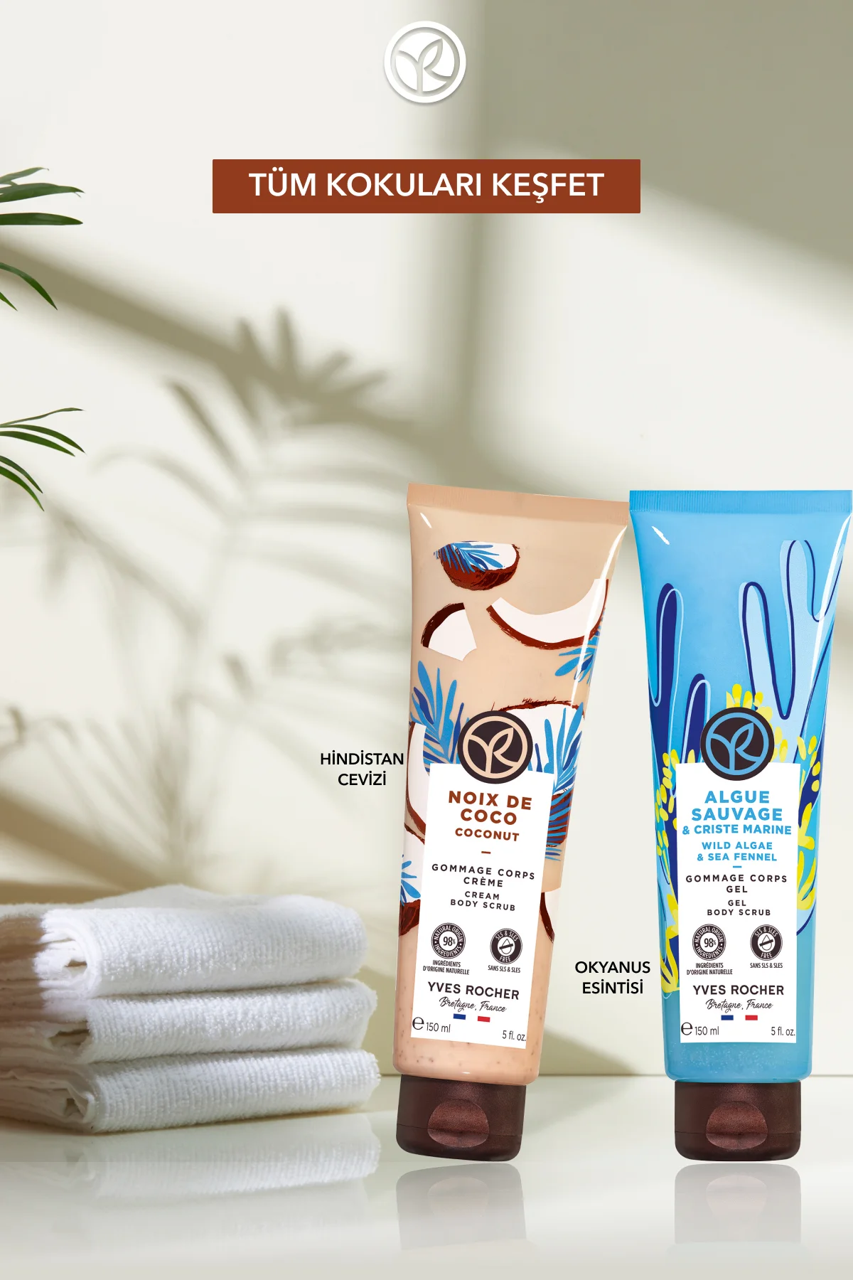 Krem Dokulu Vücut Peelingi-Arındırıcı Yumuşatıcı Tropikal Hindist