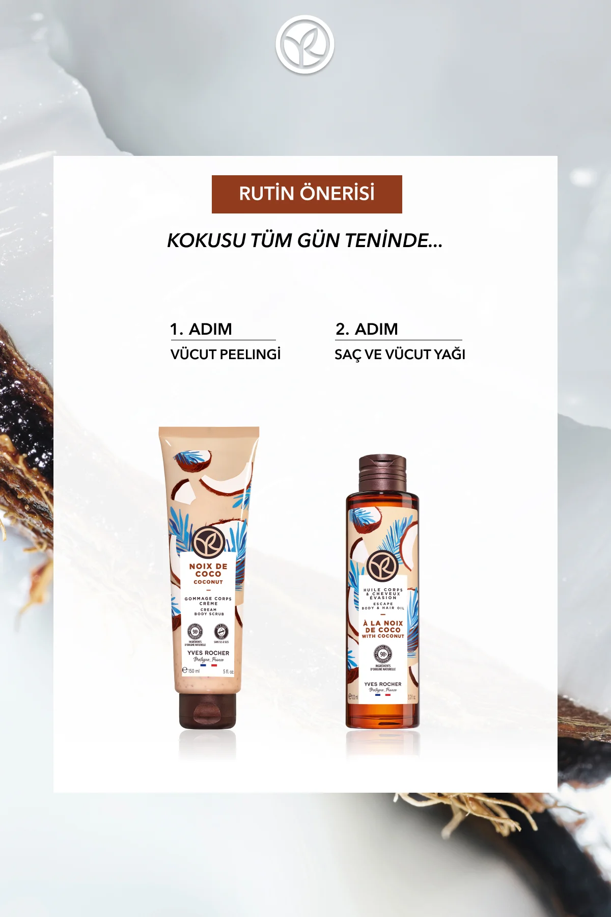 Krem Dokulu Vücut Peelingi-Arındırıcı Yumuşatıcı Tropikal Hindist