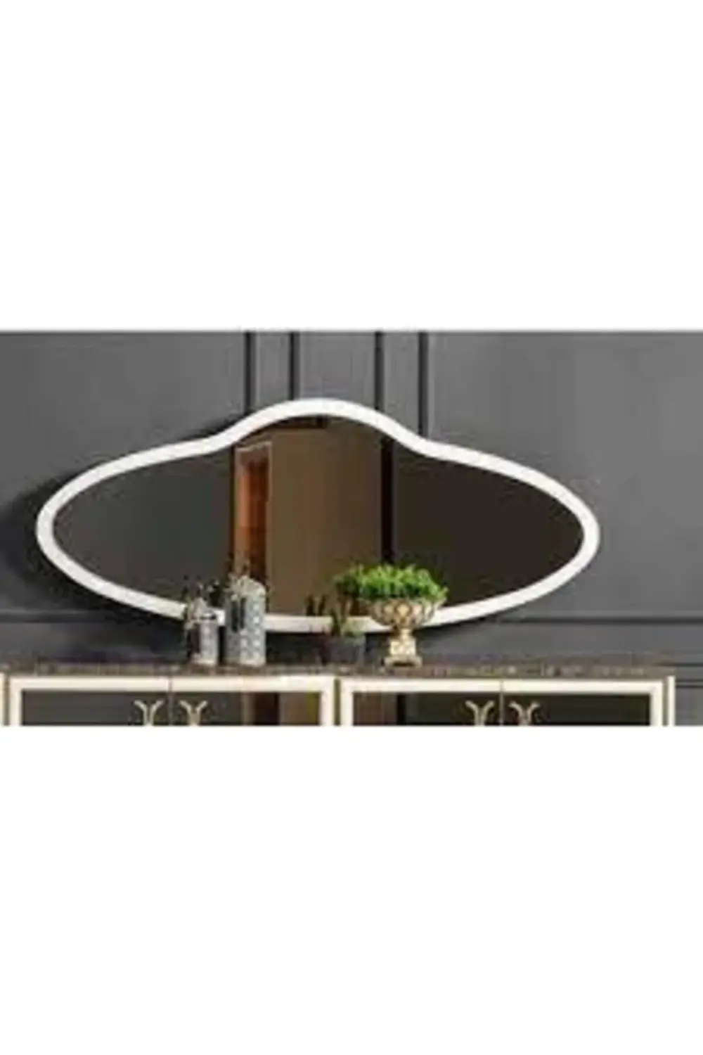 Krem Estella Konsol Aynası