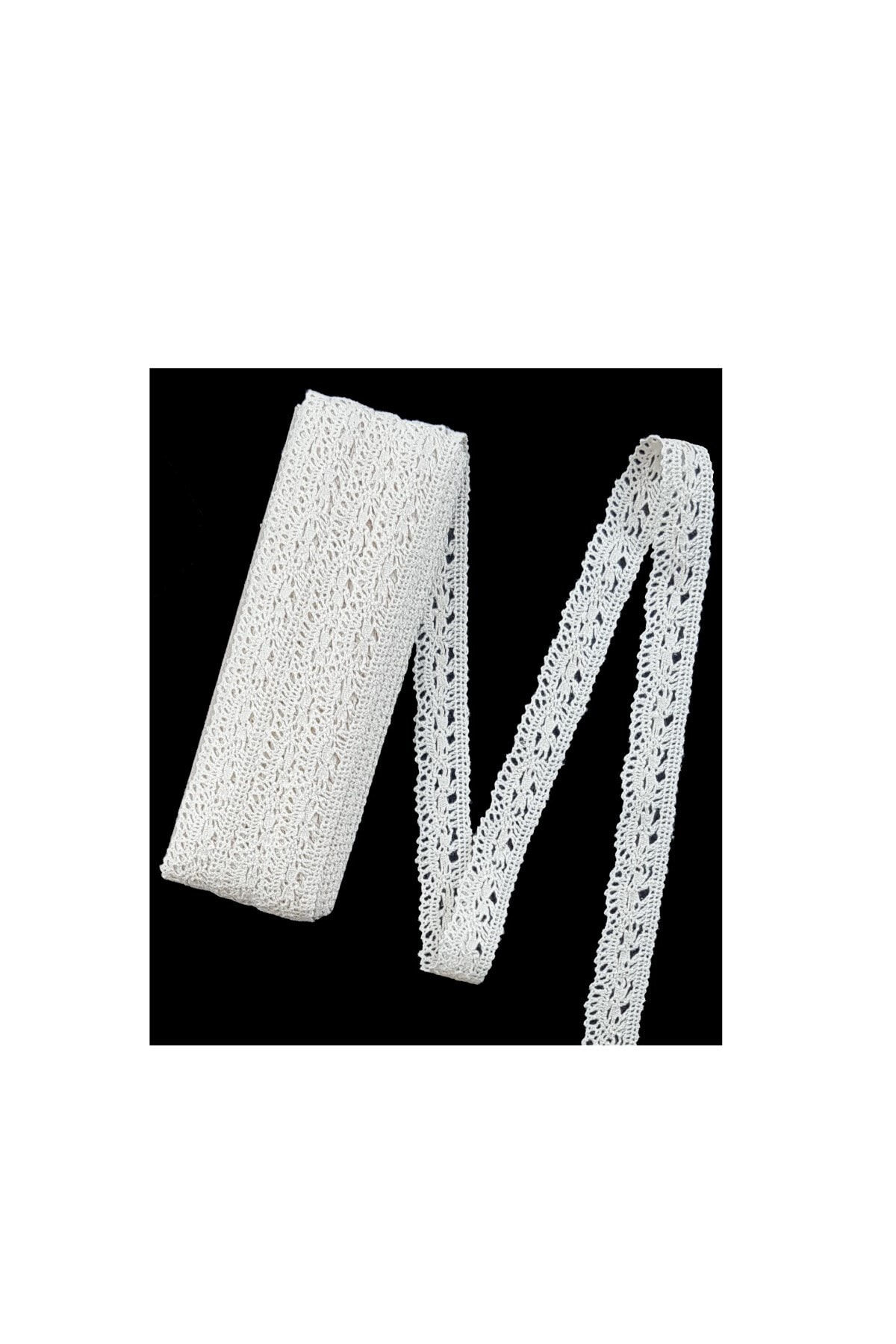 Tuhafiyecimiz Krem Kenar Pamuk Dantel 20 Mm