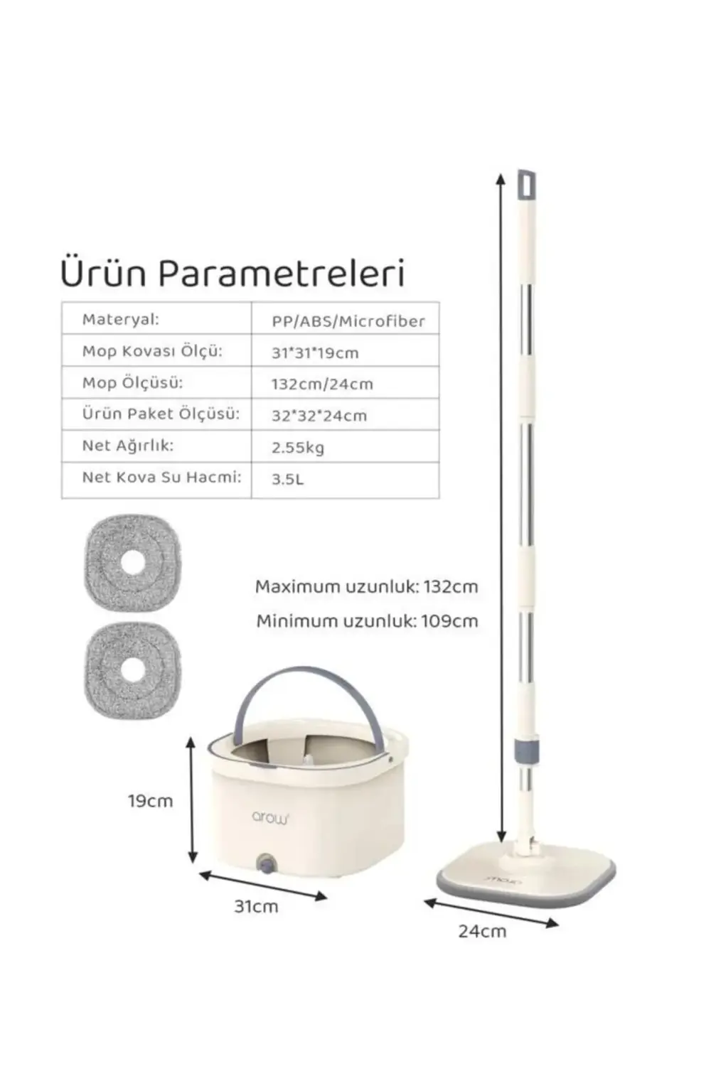 KREM MAVİ CLEAN MASTER TEMİZLİK SETİ