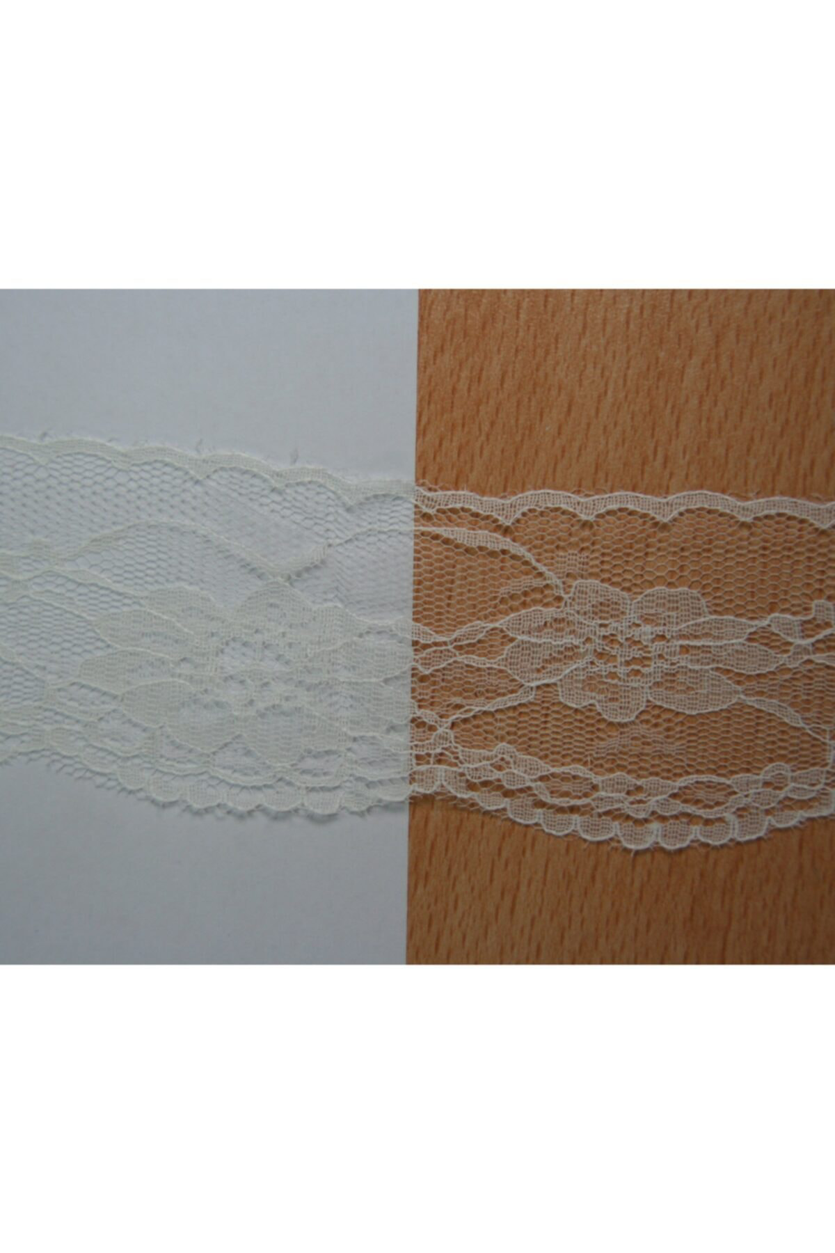 Tuhafiyecimiz Krem Renk Naylon Dantel