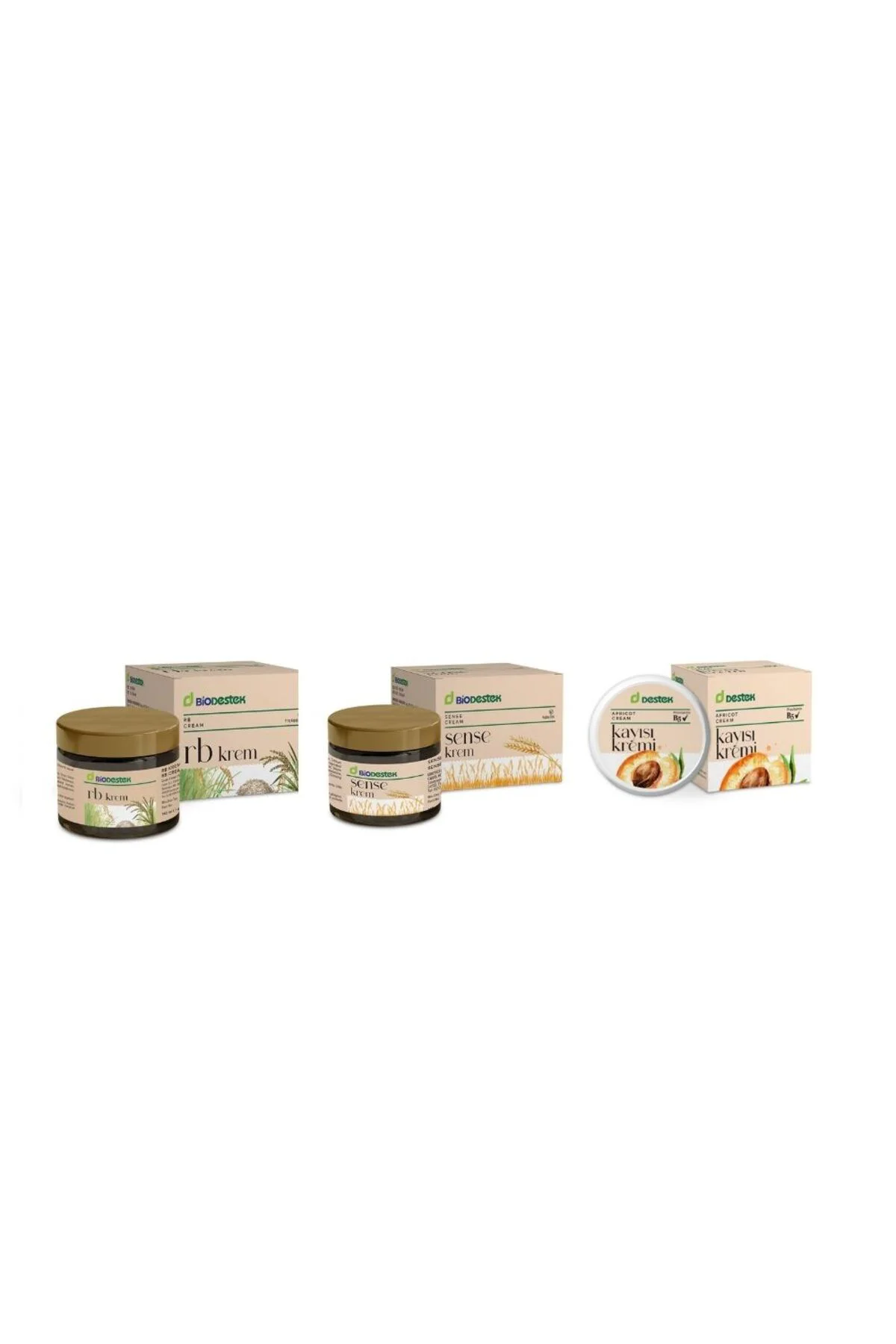 Krem Seti -RB Krem 140g-Sense KREM 140g-Kayısı krem 45g