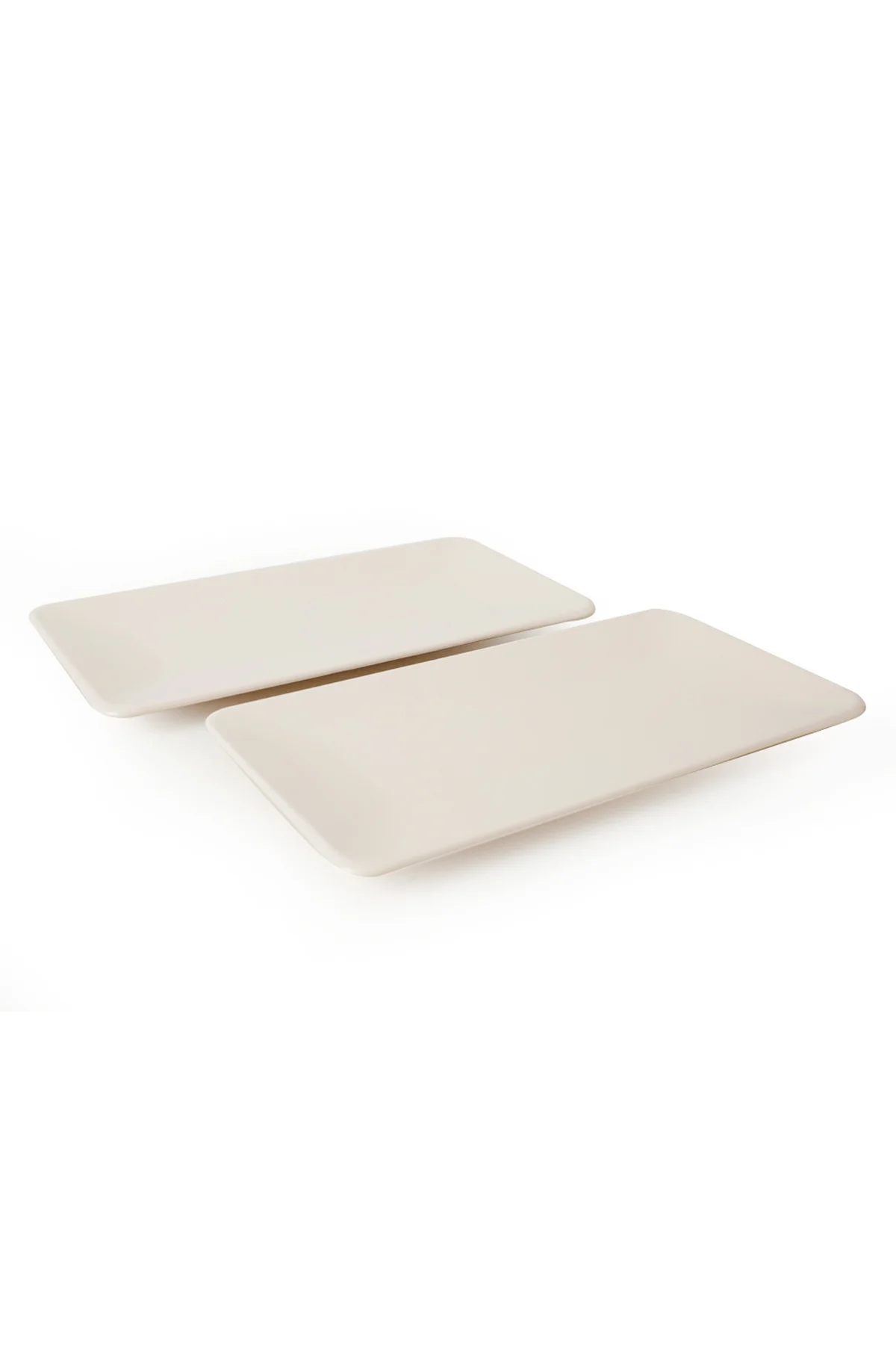 Krem Siera Kayık Tabak 33 Cm 2 Adet