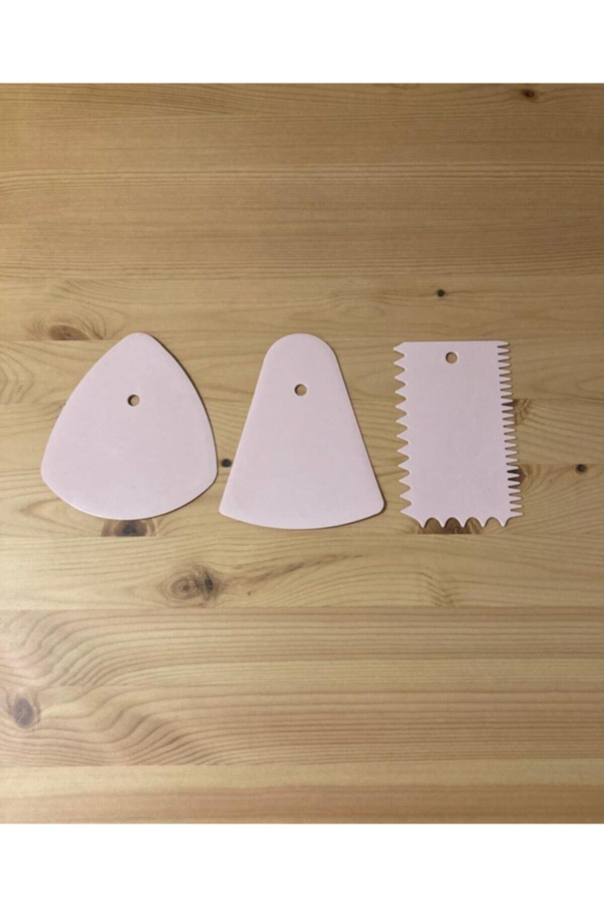 Krema Ve Hamur Kazıyıcı  Set Pudra 3' Lü