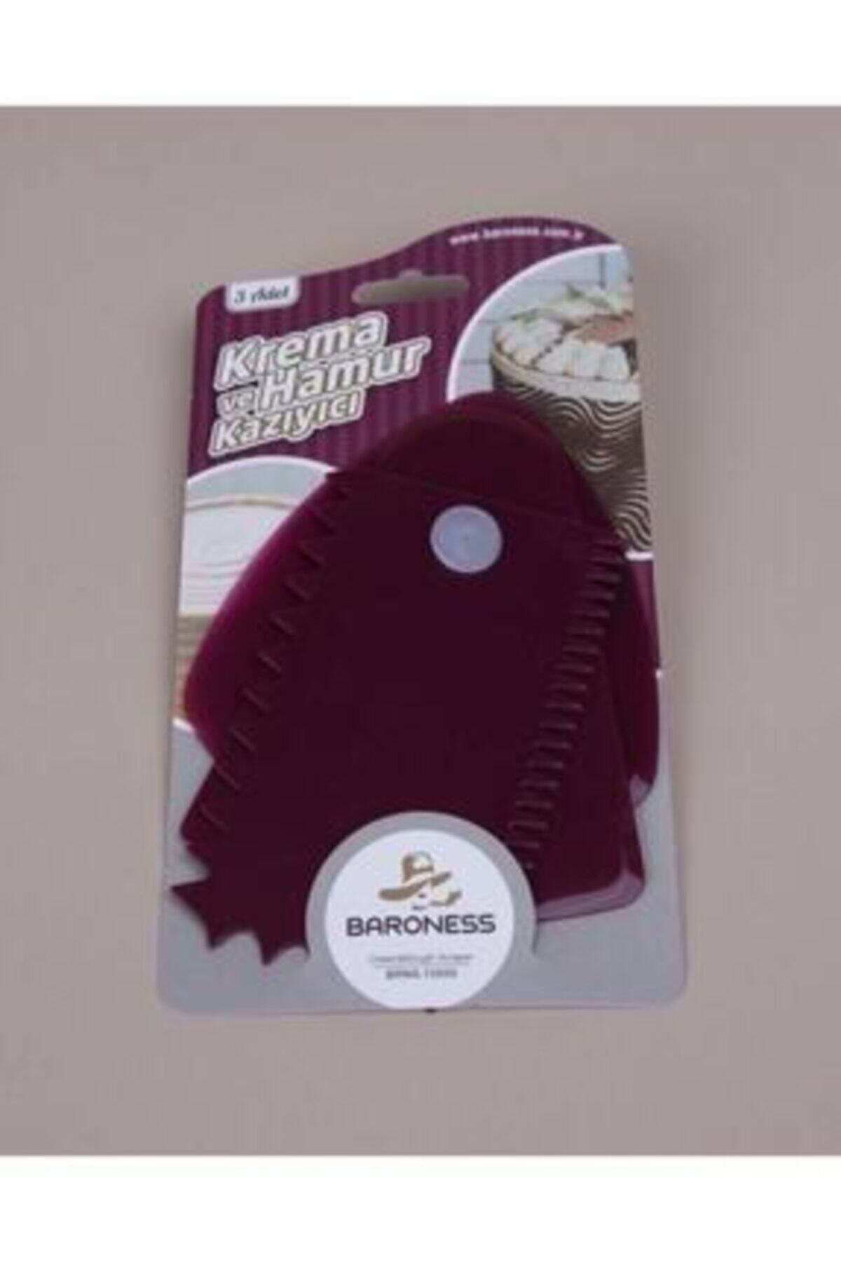 Krema Ve Hamur Kazıyıcı 3' Lü Set Bordo