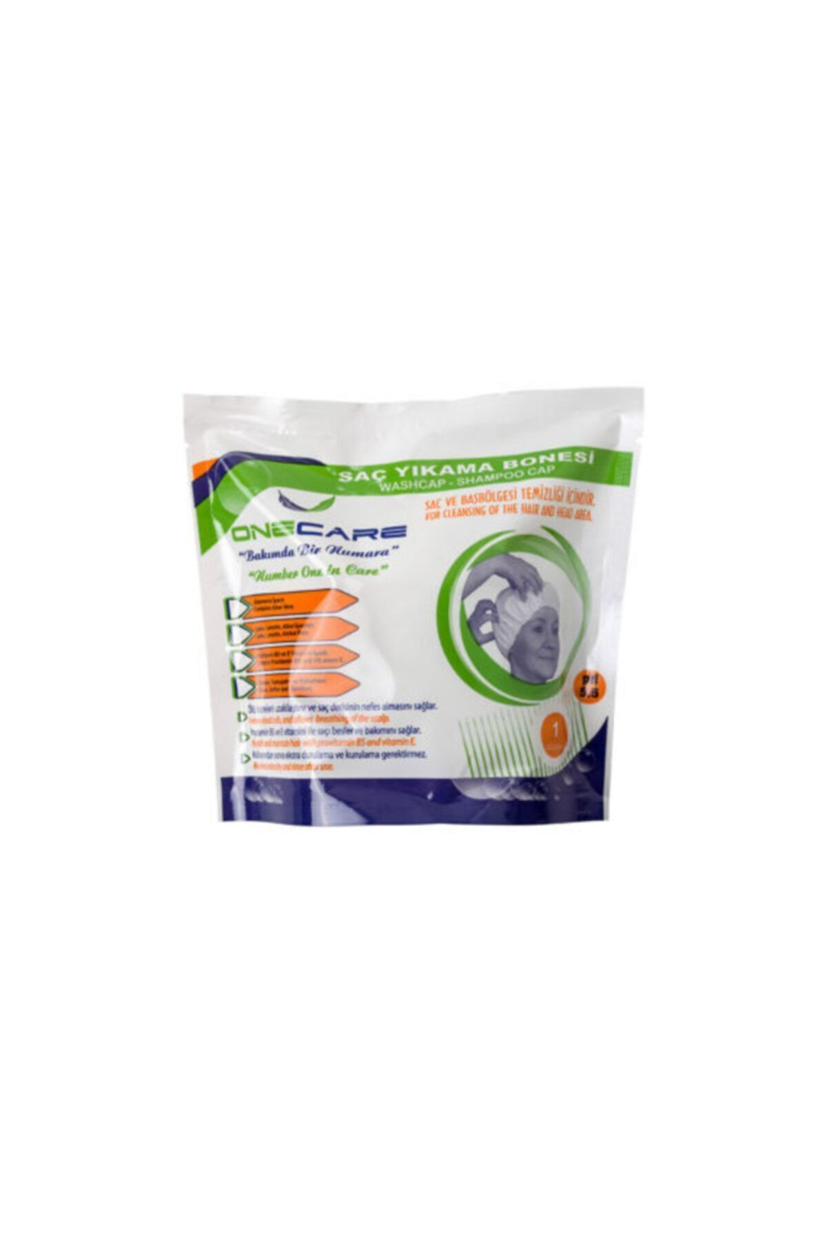 Kremli, Durulama Gerektirmeyen, Hasta Saç Yıkama Bonesi (10 Paket