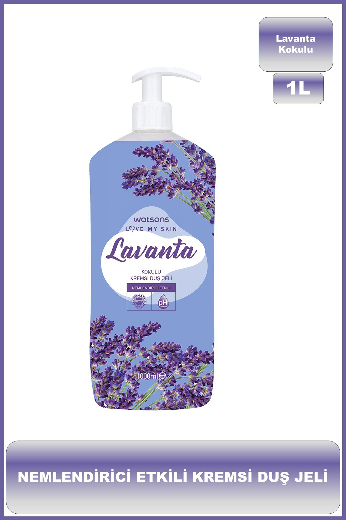 Kremli lavantalı Duş Jeli 1000 ml