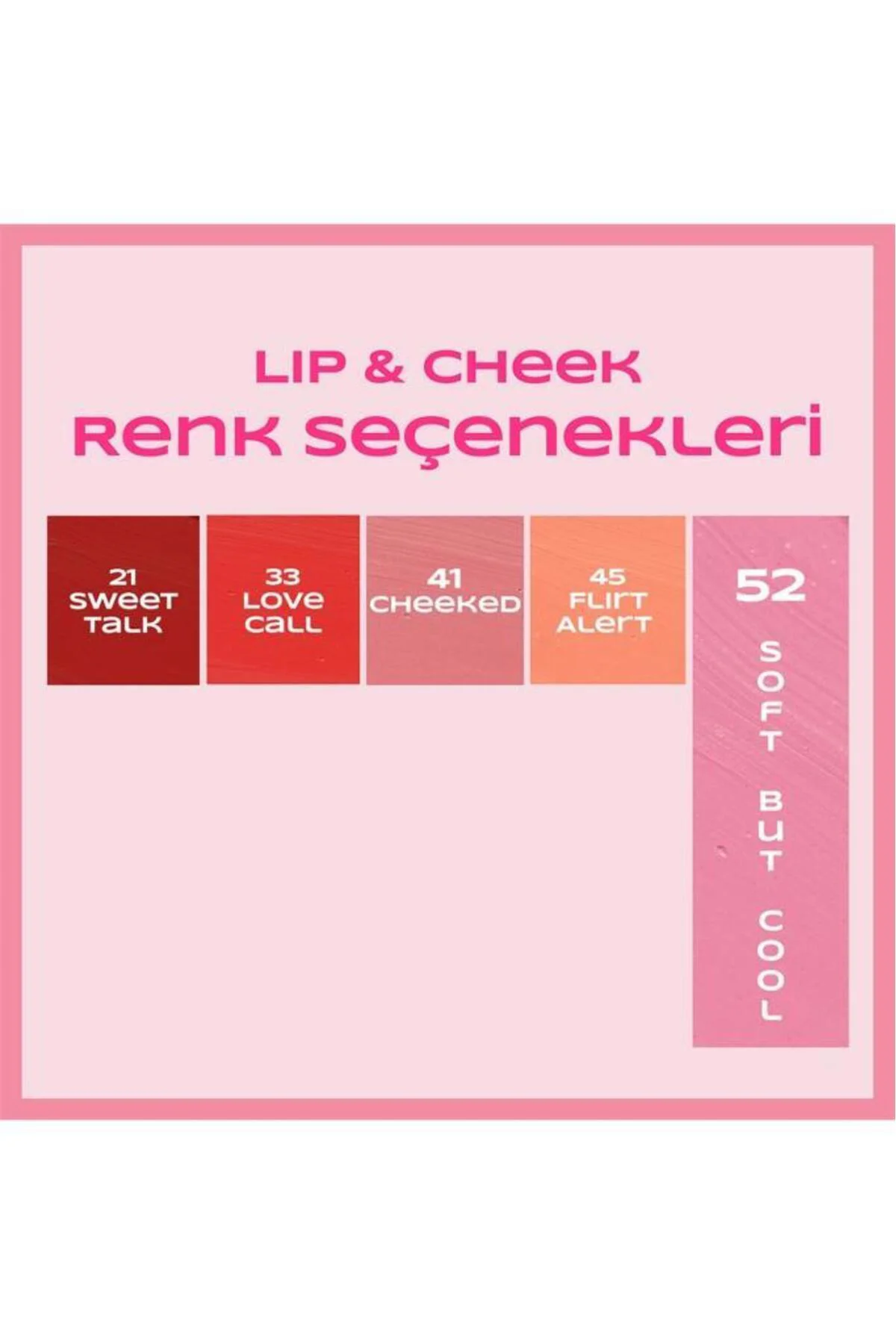 Kremsi Formda Dudak ve Yanak Renklendirici- Lip&Cheek 52 Soft But