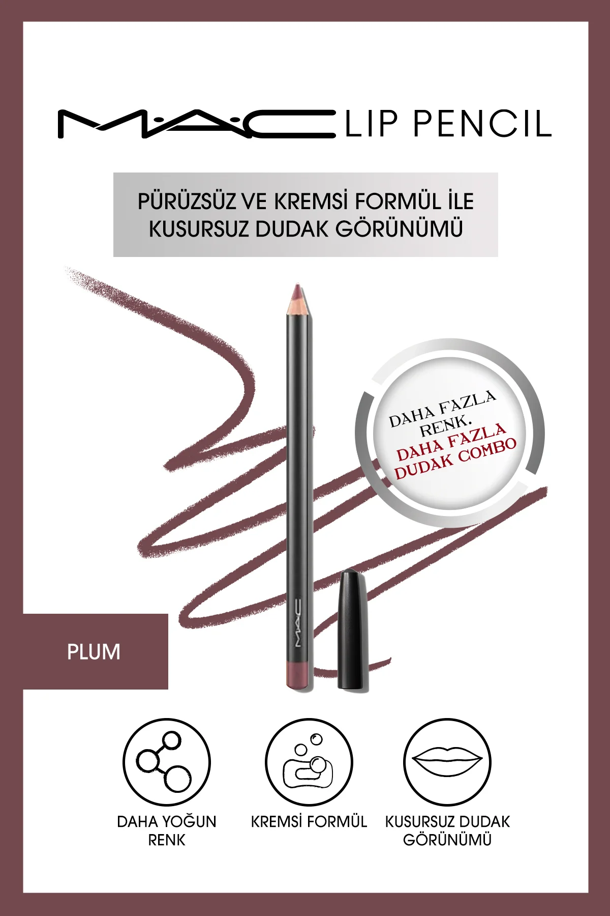 Kremsi Kalıcı Dudak Kalemi - Lip Pencil - Boldly Bare 1.45 G