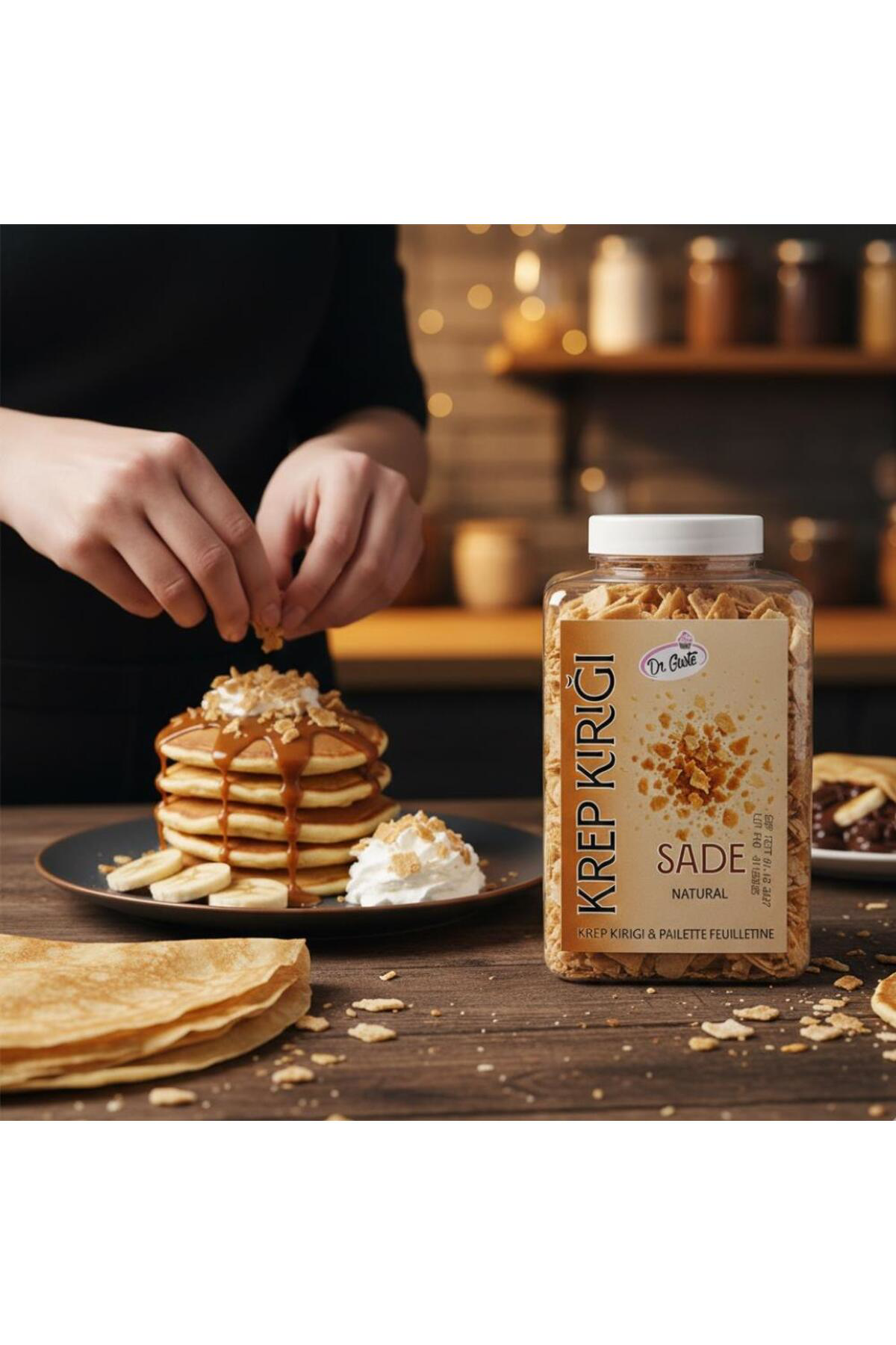 Krep Kırığı Sade 150 GR – Waffle, Pancake ve Tatlılar İçin Çıtır 