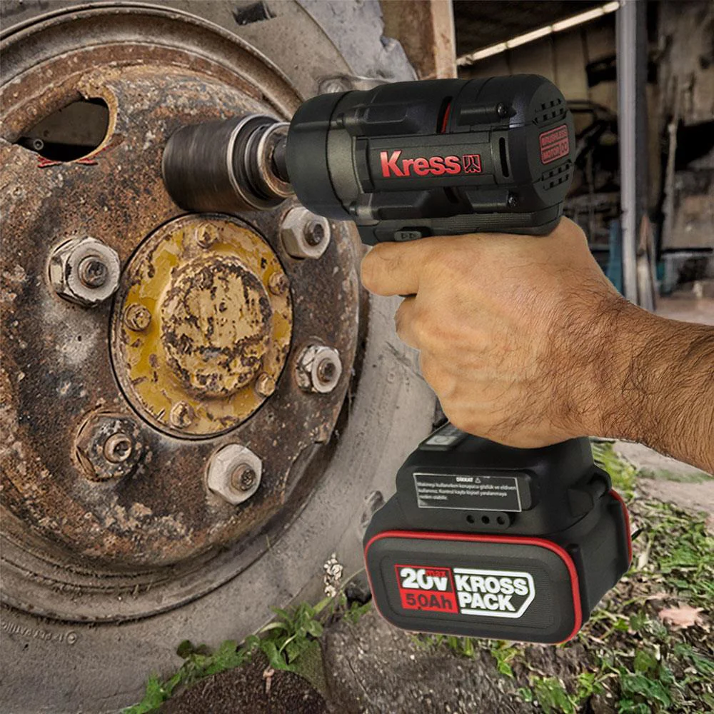 Kress KH276.91 20Volt 700/850Nm Kömürsüz Profesyonel Şarjlı Somun Sıkma (Akü Dahil Değildir)