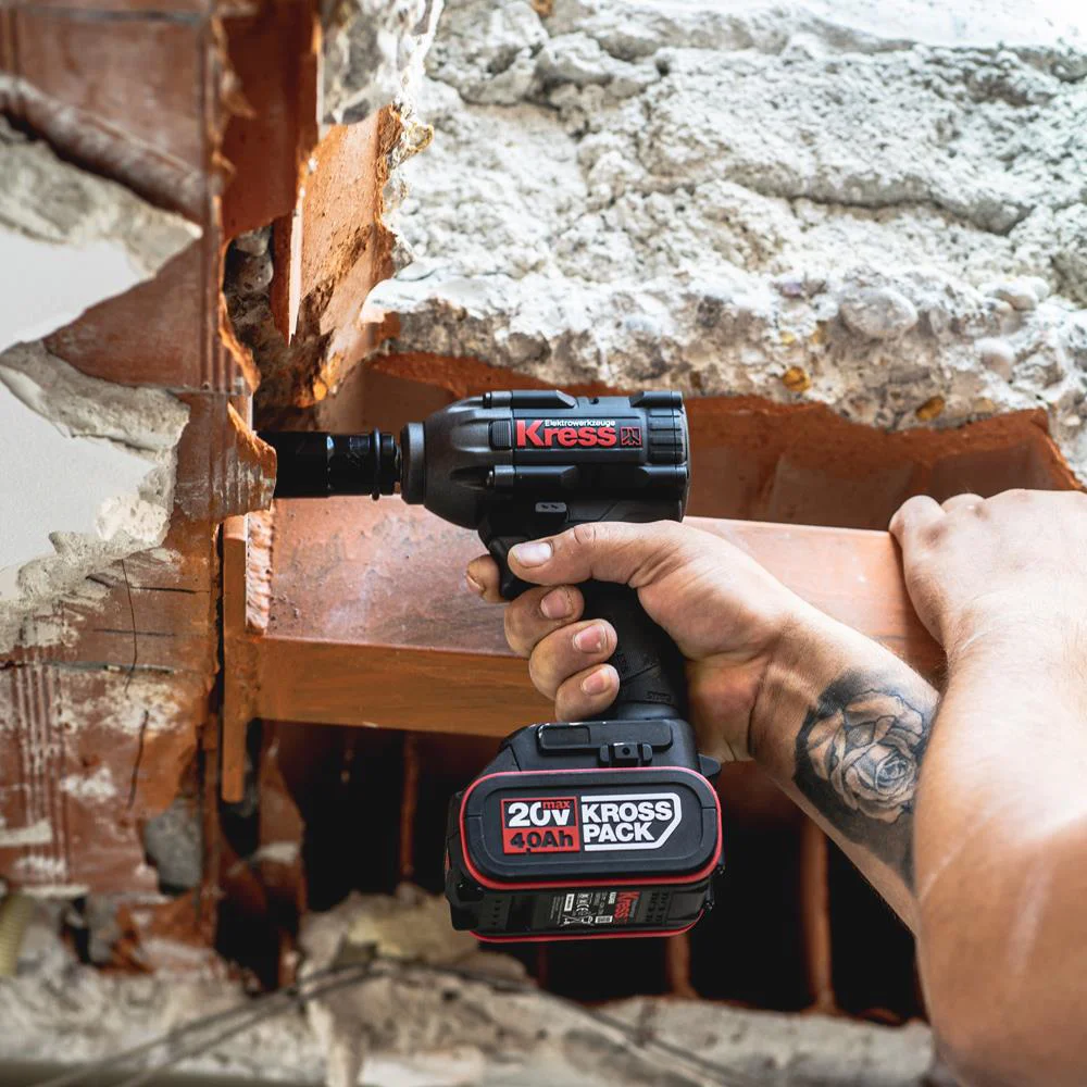 Kress KUB30.2 20Volt/4.0Ah. Li-ion Çift Akülü 300Nm Kömürsüz Profesyonel Şarjlı Somun Sıkma Kress KUB30.2 20Volt/4.0Ah. Li-ion Çift Akülü 300Nm Kömürsüz Profesyonel Şarjlı Somun Sıkma