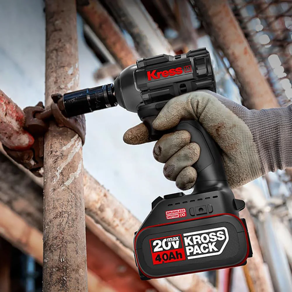 Kress KUB30.2 20Volt/4.0Ah. Li-ion Çift Akülü 300Nm Kömürsüz Profesyonel Şarjlı Somun Sıkma Kress KUB30.2 20Volt/4.0Ah. Li-ion Çift Akülü 300Nm Kömürsüz Profesyonel Şarjlı Somun Sıkma