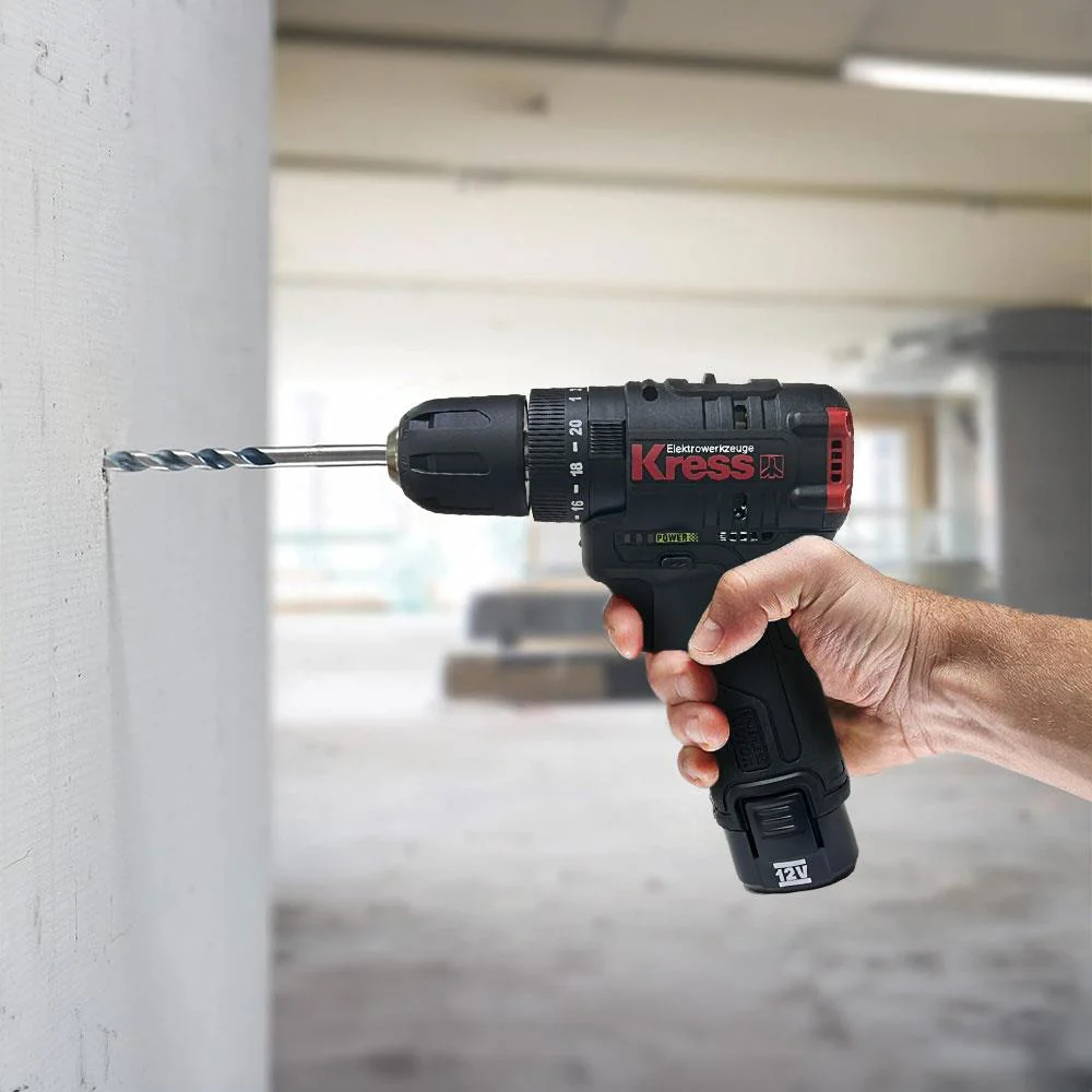Kress KUC12 12Volt/2.0Ah Li-ion Çift Akülü Kömürsüz Profesyonel Şarjlı Darbeli Matkap Kress KUC12 12Volt/2.0Ah Li-ion Çift Akülü Kömürsüz Profesyonel Şarjlı Darbeli Matkap
