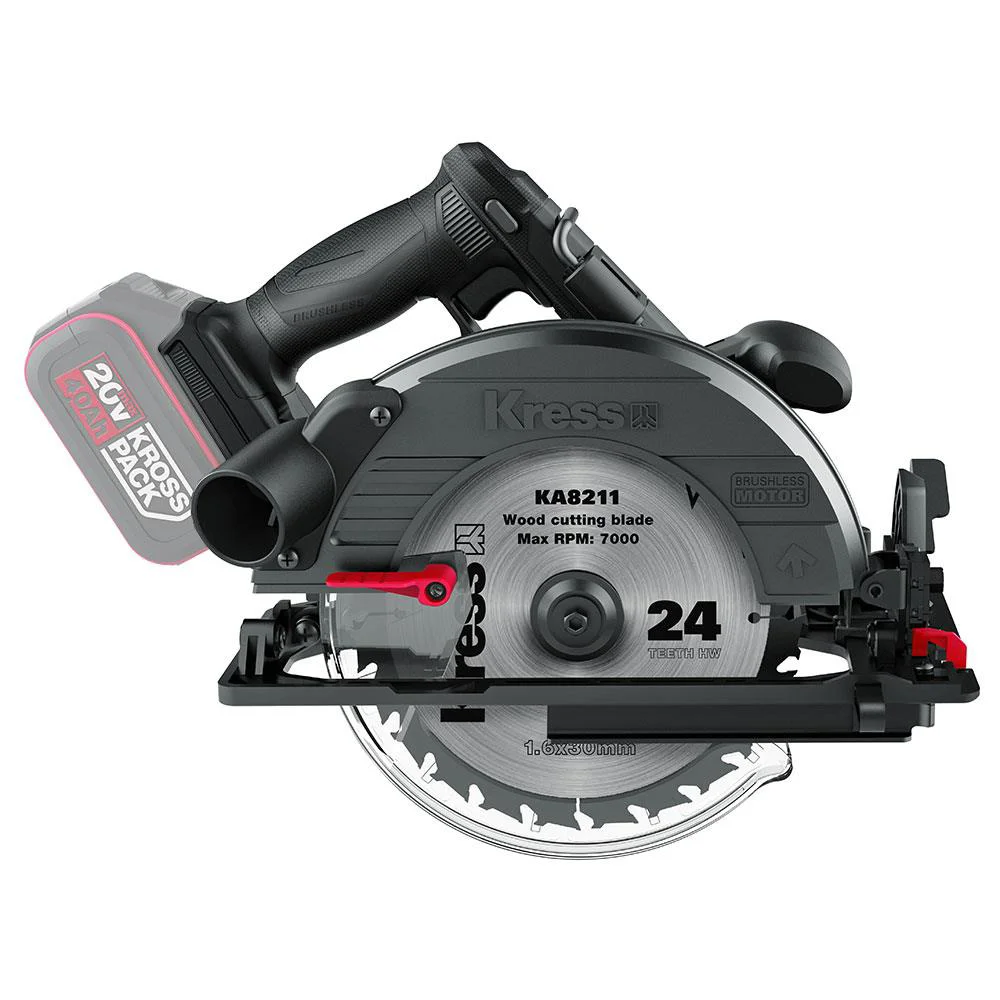 Kress KUE15.9 20Volt 185MM Kömürsüz Profesyonel Daire Testere (Akü Dahil Değildir) Kress KUE15.9 20Volt 185MM Kömürsüz Profesyonel Daire Testere (Akü Dahil Değildir)