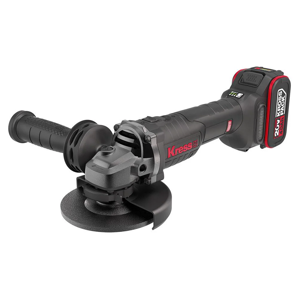 Kress KUH10.2 20Volt 4.0Ah. Li-ion Çift Akülü 125mm Kömürsüz Profesyonel Şarjlı Devir Ayarlı Avuç Taşlama Kress KUH10.2 20Volt 4.0Ah. Li-ion Çift Akülü 125mm Kömürsüz Profesyonel Şarjlı Devir Ayarlı Avuç Taşlama