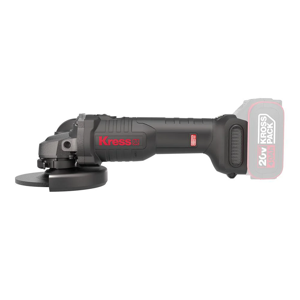 Kress KUH10.9 20Volt 125mm Kömürsüz Profesyonel Şarjlı Devir Ayarlı Avuç Taşlama (Akü Dahil Değildir)