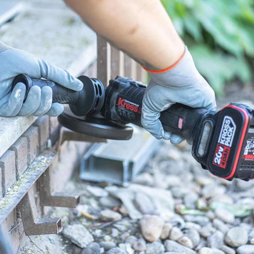 Kress KUH10.9 20Volt 125mm Kömürsüz Profesyonel Şarjlı Devir Ayarlı Avuç Taşlama (Akü Dahil Değildir)