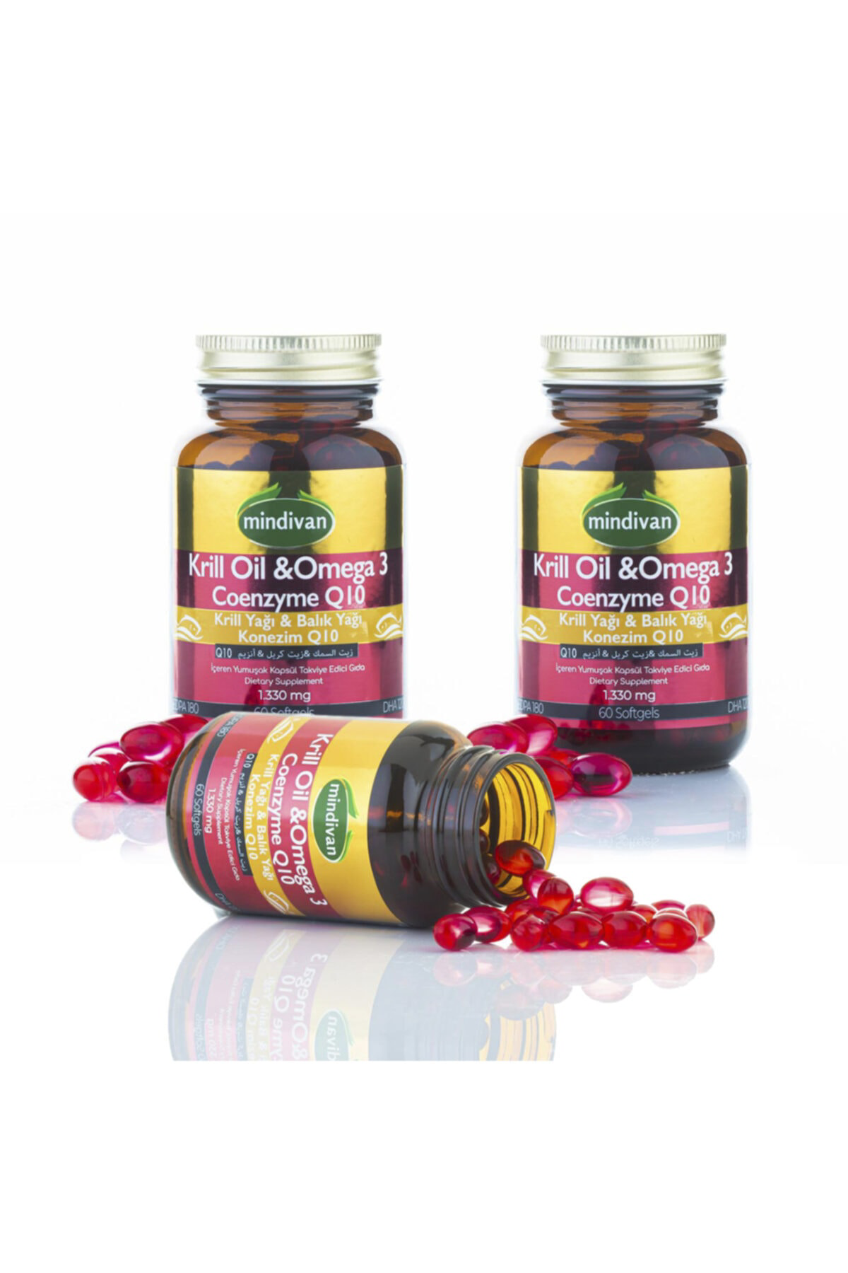 Krilloil - Omega 3 - Coenzyme Q10 X 3 Adet
