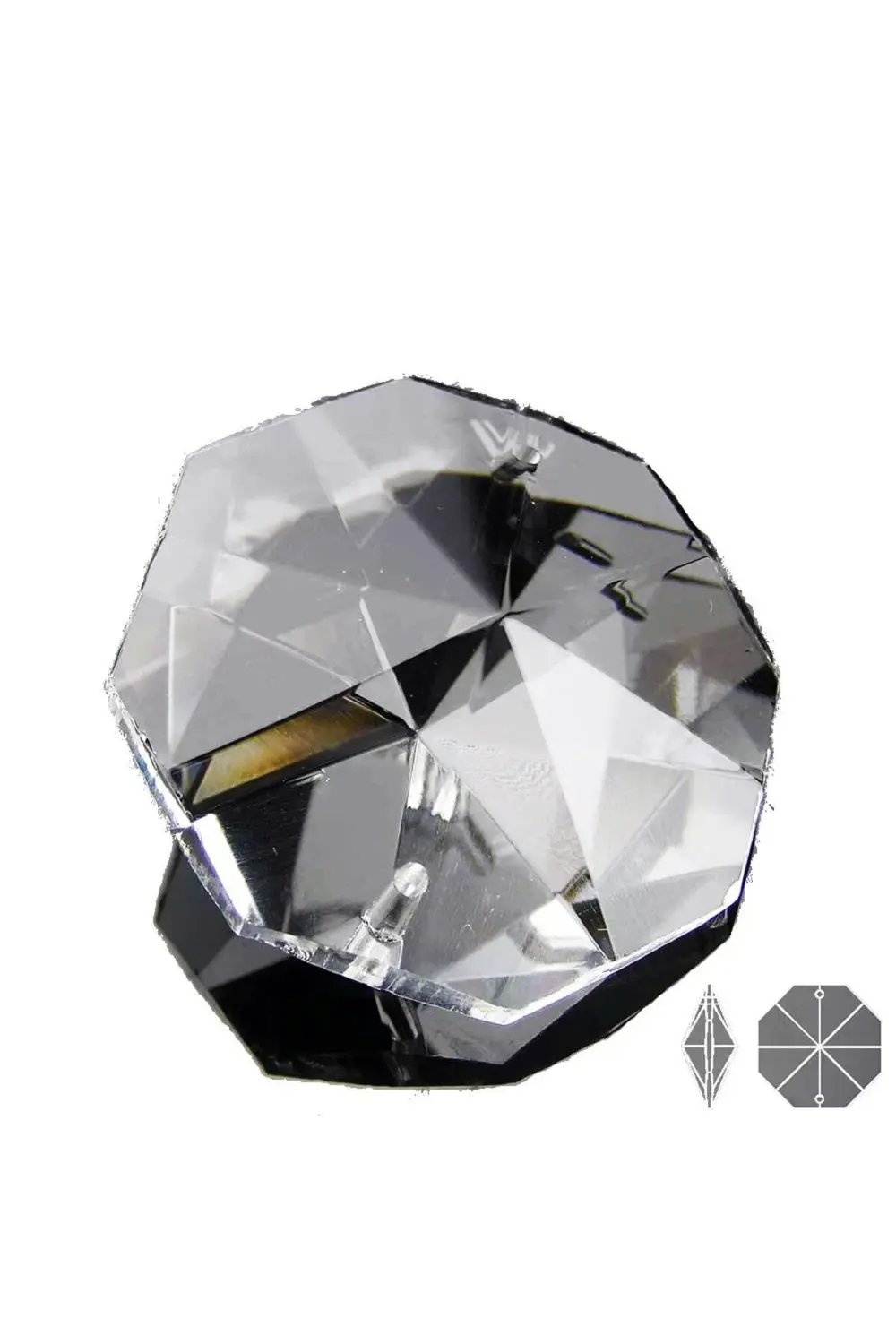 Kristal Avize Taşı 100 Adet Octagon Cam 14 mm
