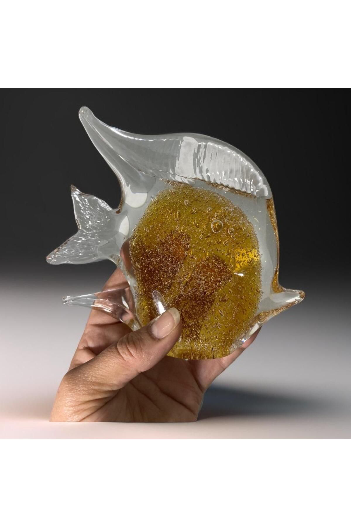 Elif Aksesuar Kristal Cam Küçük Balık Obje