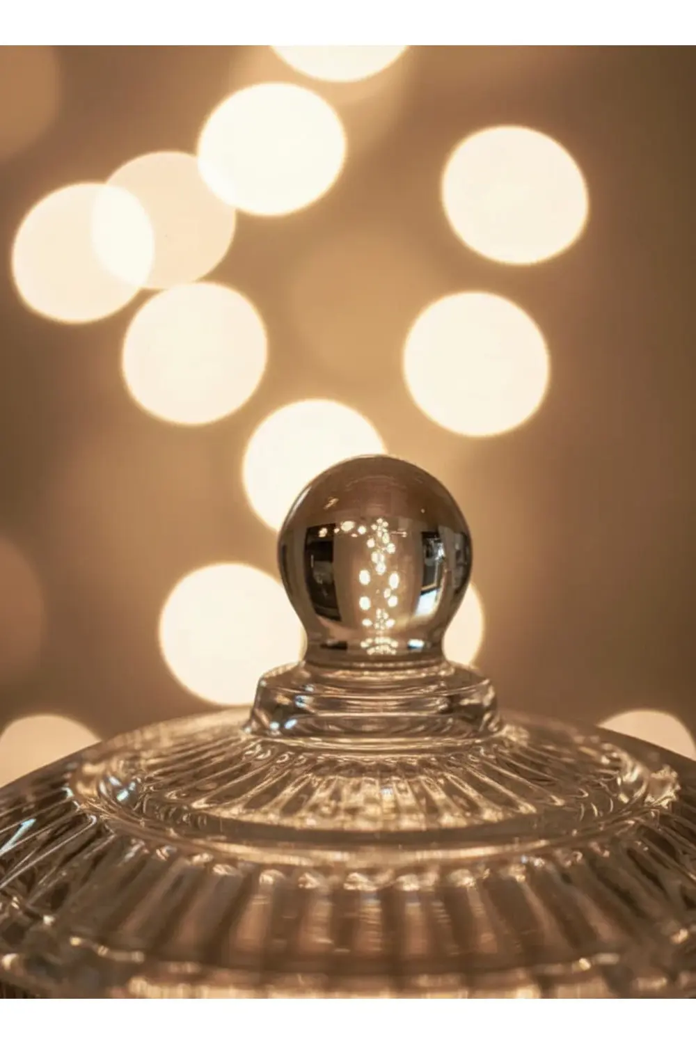 Kristal Cam Şekerlik 350 ml – Kapaklı Hediyelik Lokumluk ve Dekor