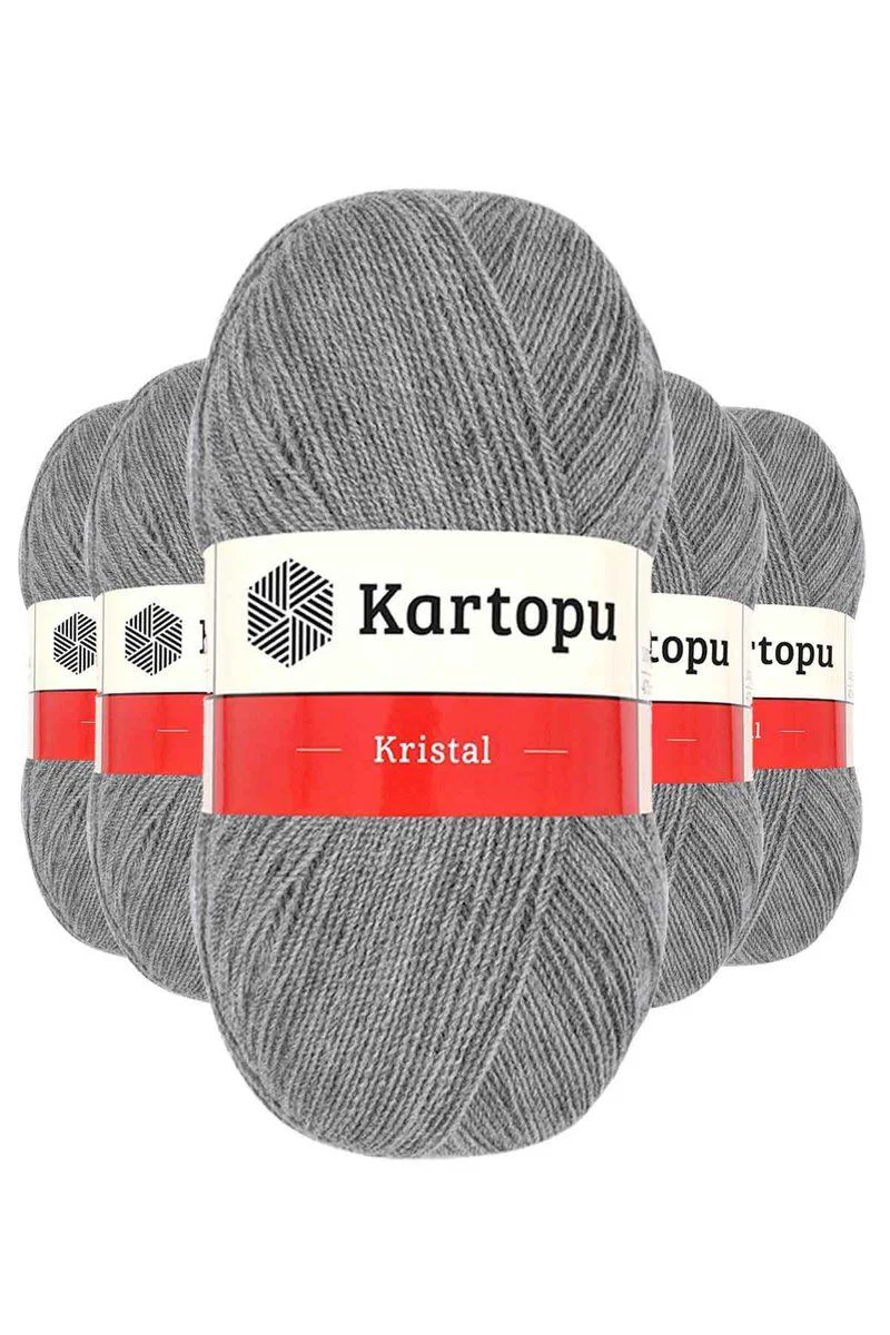 Kristal Çift Katlı El Örgü İpi Açık Gri K1001 - 5'li Paket İpeksi Doku Fiyatı, Yorumları ve Özellikleri