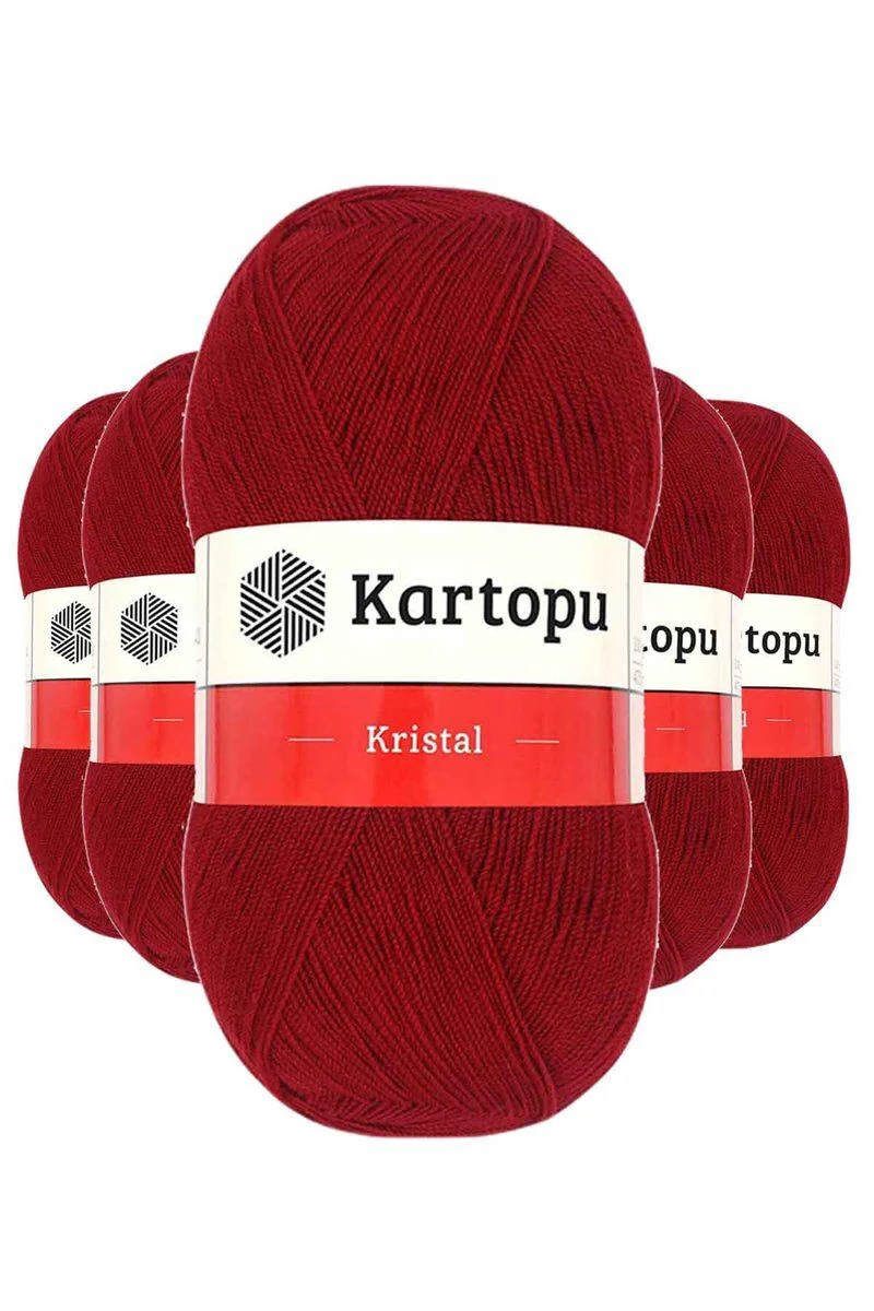 Kristal Çift Katlı El Örgü İpi Koyu Kırmızı K125 – 5 Adet Prensip İpi Fiyatı, Yorumları ve Özellikleri