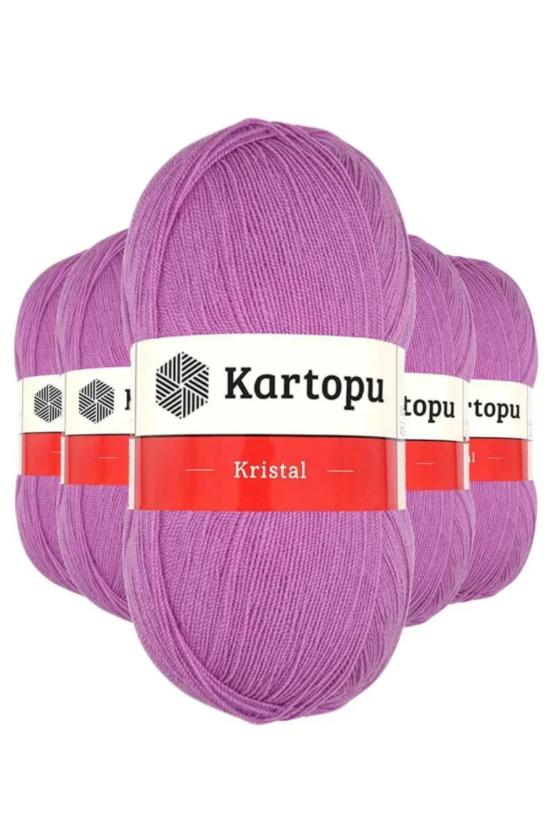 Kristal Çift Katlı El Örgü İpi Leylak – 5’li Paket, İpeksi Doku, İnce Kalite Fiyatı, Yorumları ve Özellikleri