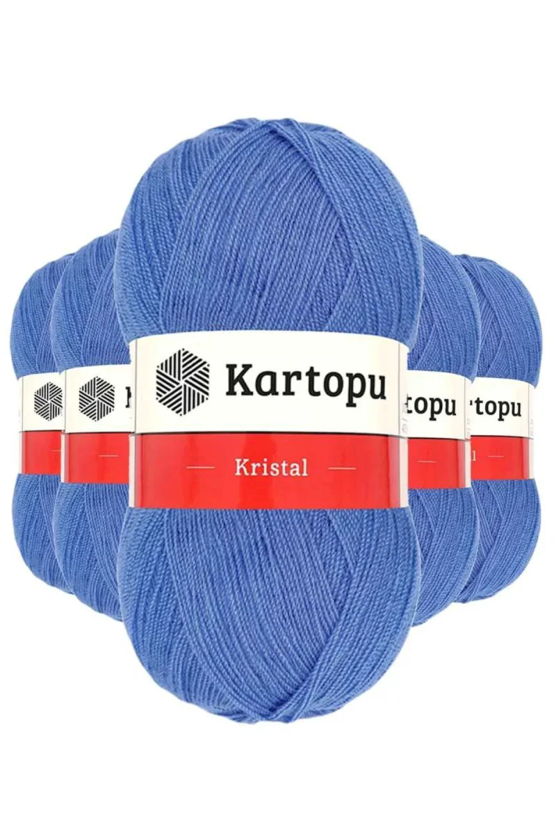 Kristal Çift Katlı El Örgü İpi - Koyu Mavi Lif İpi (5'li Paket) Fiyatı, Yorumları ve Özellikleri