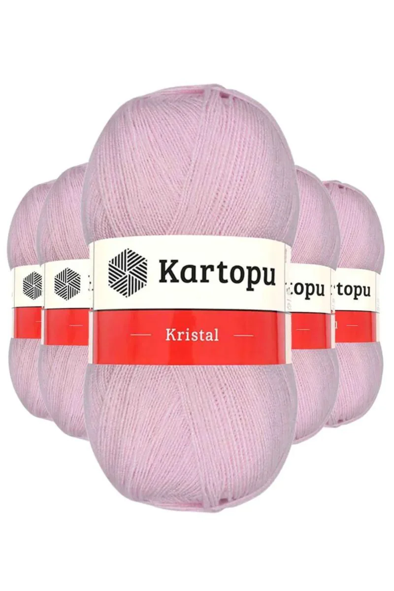 Kristal Çift Katlı El Örgü Lif İpi Açık Pembe 5'li Set - K699 Fiyatı, Yorumları ve Özellikleri