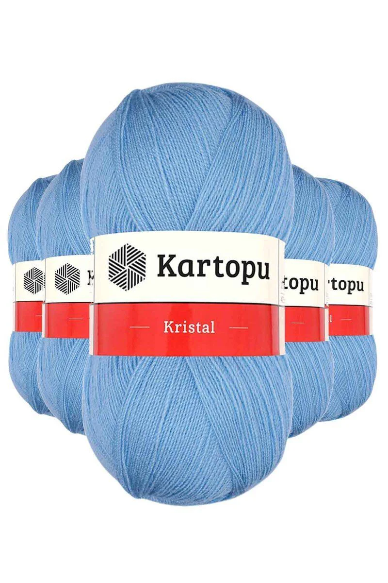 Kristal Çift Katlı El Örgü İpi Bebe Mavi K540 – 5’li Paket, %100 Akrilik, En İnce Lif İpi Fiyatı, Yorumları ve Özellikleri