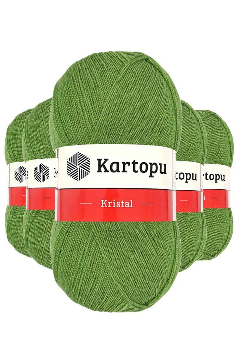 Kristal Çift Katlı El Örgü İpi Açık Yeşil K442 – 5'li Paket İpeksi Doku Fiyatı, Yorumları ve Özellikleri