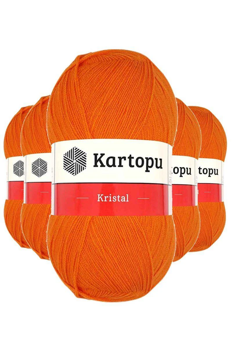 Kristal Çift Katlı El Örgü İpi Turuncu K210 – 5’li Paket, İpeksi Doku, En İnce Kalite Fiyatı, Yorumları ve Özellikleri